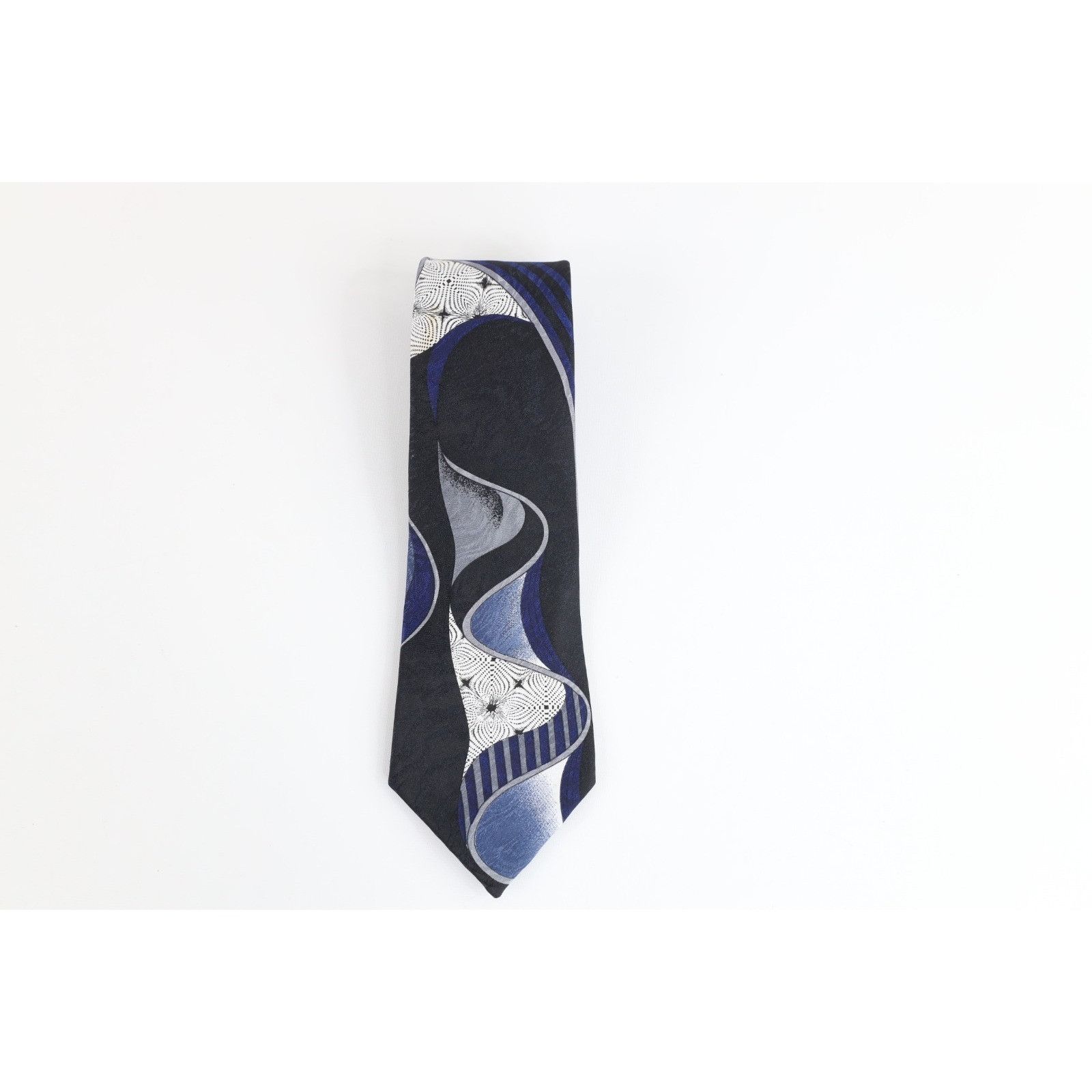 Vintage Vintage 80s 90s Streetwear Geometric Trippy Neck Tie Wedding Size ONE SIZE - 1 Thumbnail