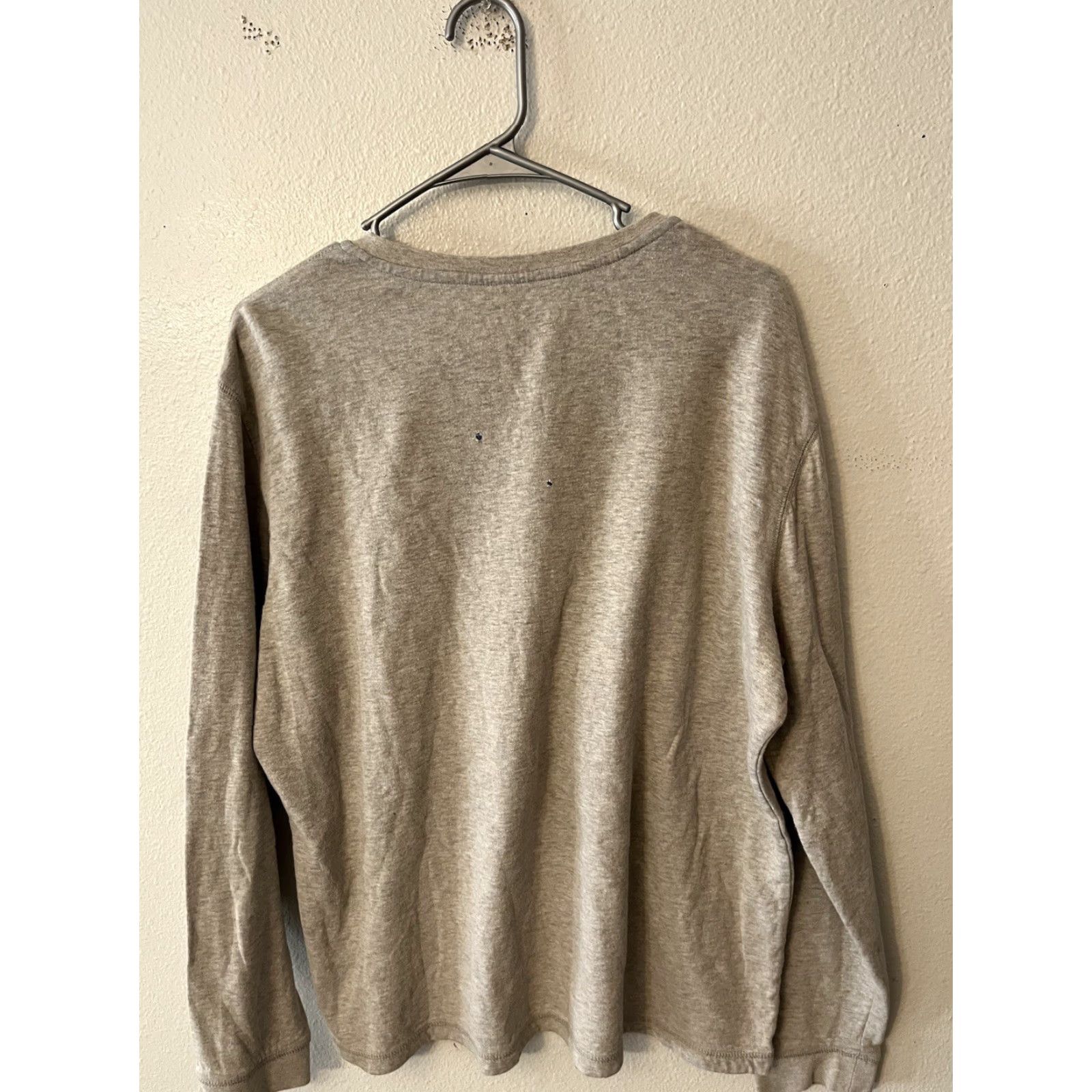 Eddie Bauer VINTAGE Eddie Bauer Shirt Men XL Gray Knit Henley Long Sleeve Pullover Flaw 90s Classic Dad Outdoor Preppy Mens Size US XL / EU 56 / 4 - 3 Thumbnail