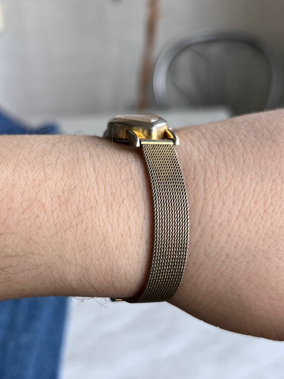 Japanese Brand × Vintage Vintage Japanese style futuristic Form Sharp Gold Watch Size ONE SIZE - 3 Thumbnail