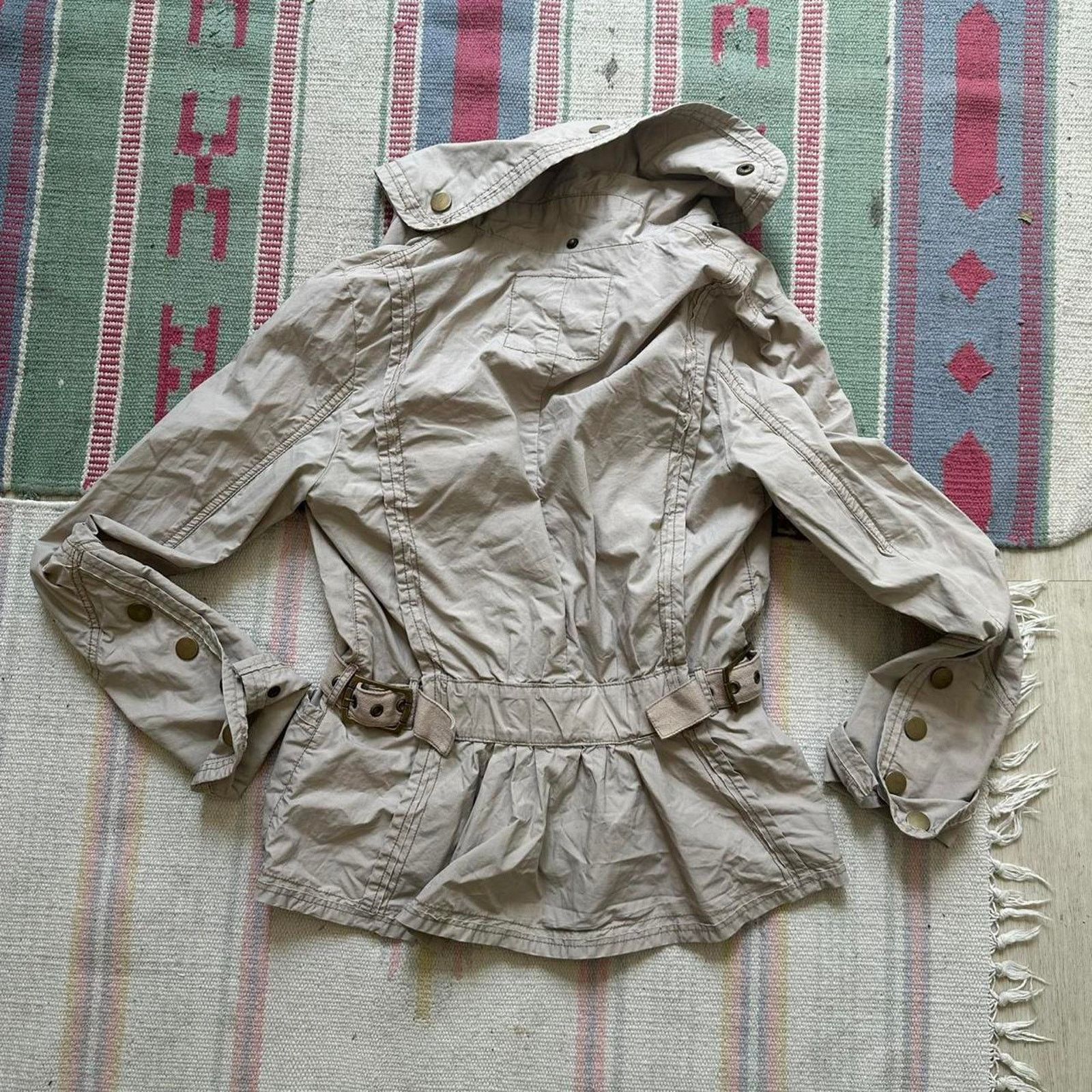 BKE × Vintage Vintage BKE Tan Utility Y2K Indie Glam Euro Button Jacket Size M / US 6-8 / IT 42-44 - 8 Thumbnail
