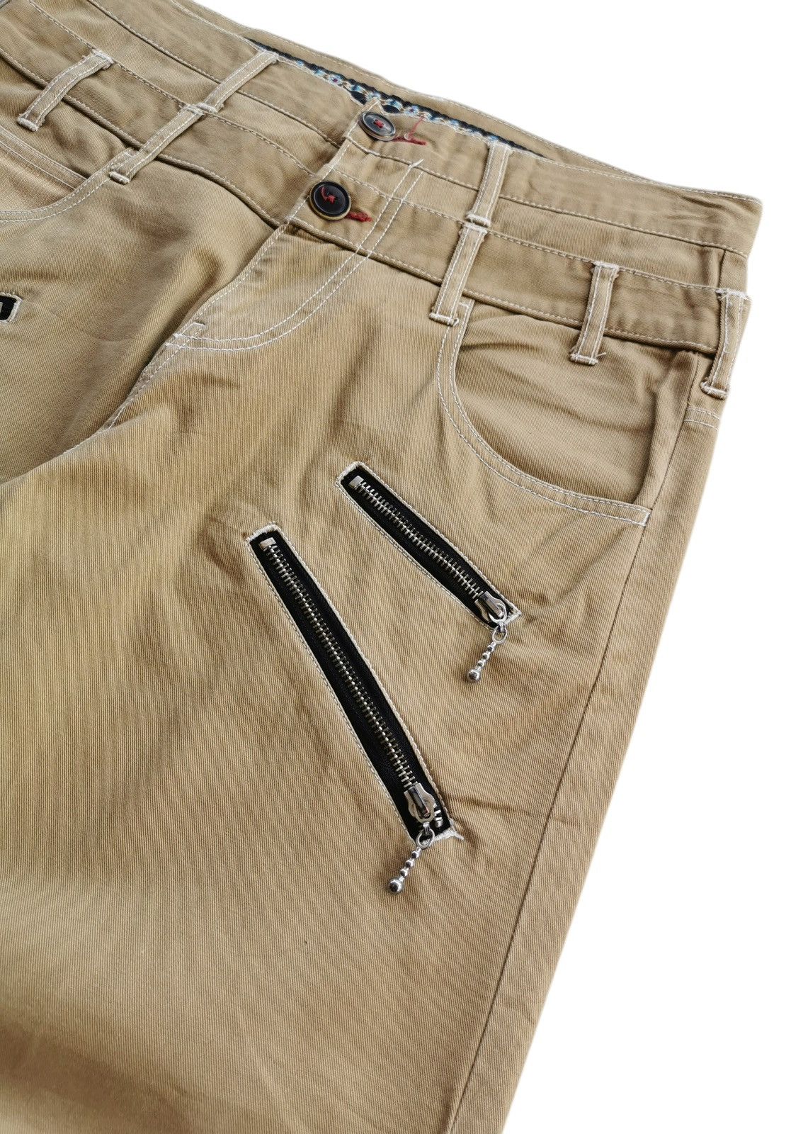 semanticdesign Semantic Design Doublewaist Khaki Pants Size US 32 / EU 48 - 8 Thumbnail
