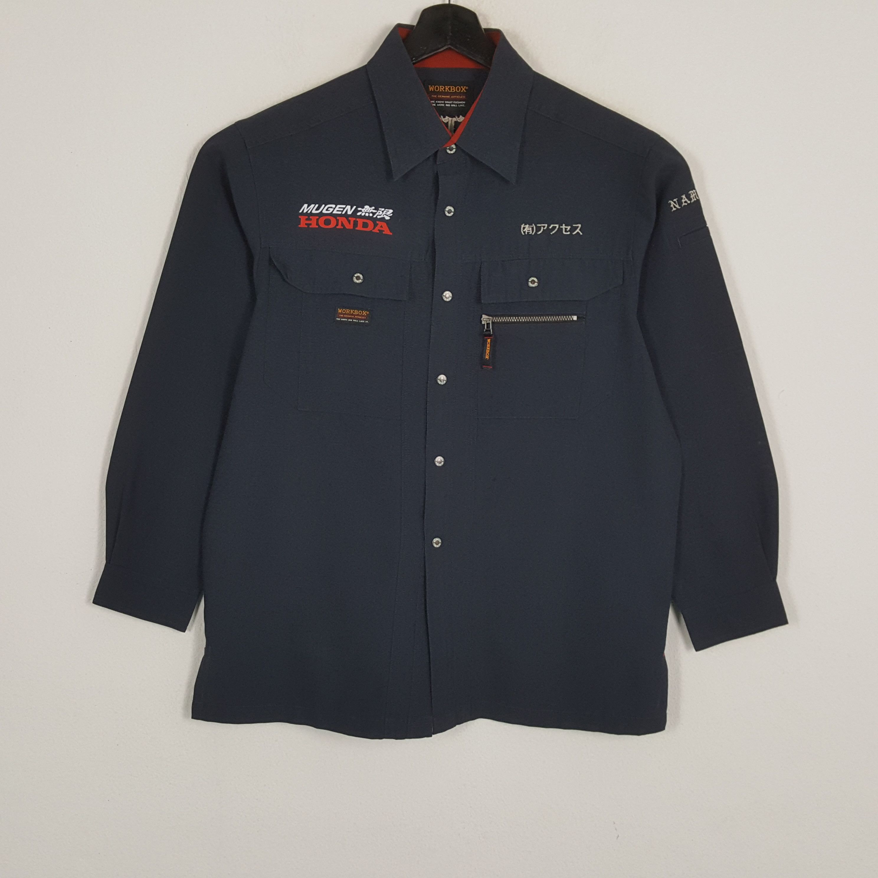 Japanese Brand × Vintage MUGEN HONDA Japanese Motorsports Custom Art Shirt Size US M / EU 48-50 / 2 - 3 Thumbnail