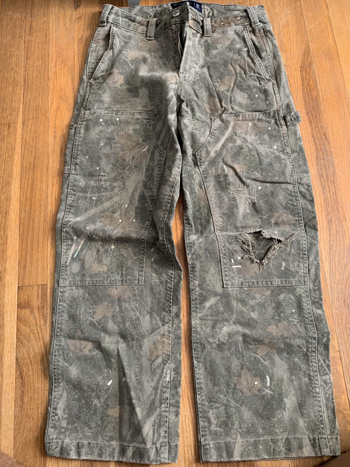 Abercrombie & Fitch × Vintage camo carpentry pant Size US 28 / EU 44 - 5 Thumbnail