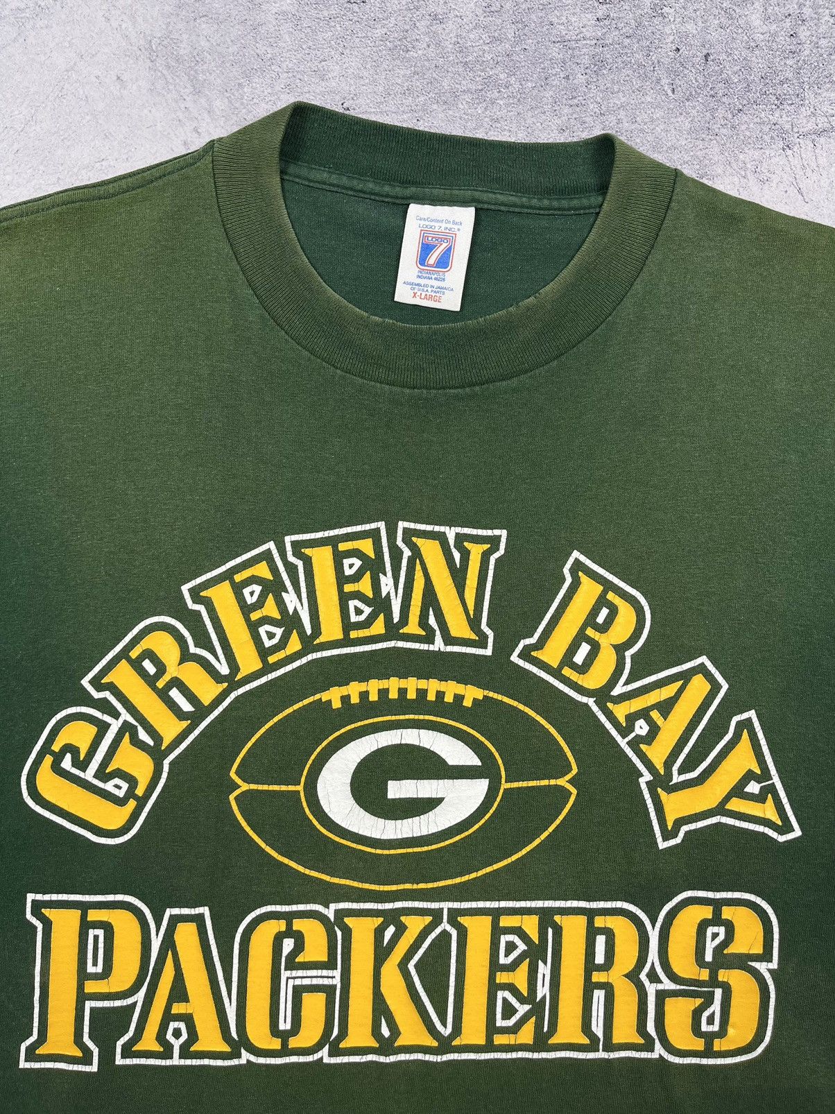 NFL Vintage Green Bay Packers NFL faded Made in USA tee 90’s Size US XL / EU 56 / 4 - 3 Thumbnail