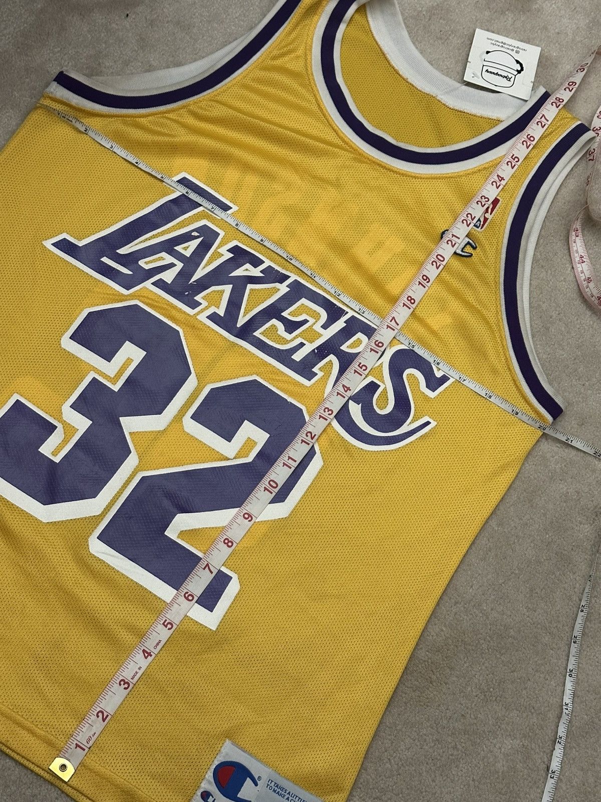 Champion Vintage 90s Los Angeles Lakers Magic Johnson Champion Jersey Size US M / EU 48-50 / 2 - 9 Thumbnail