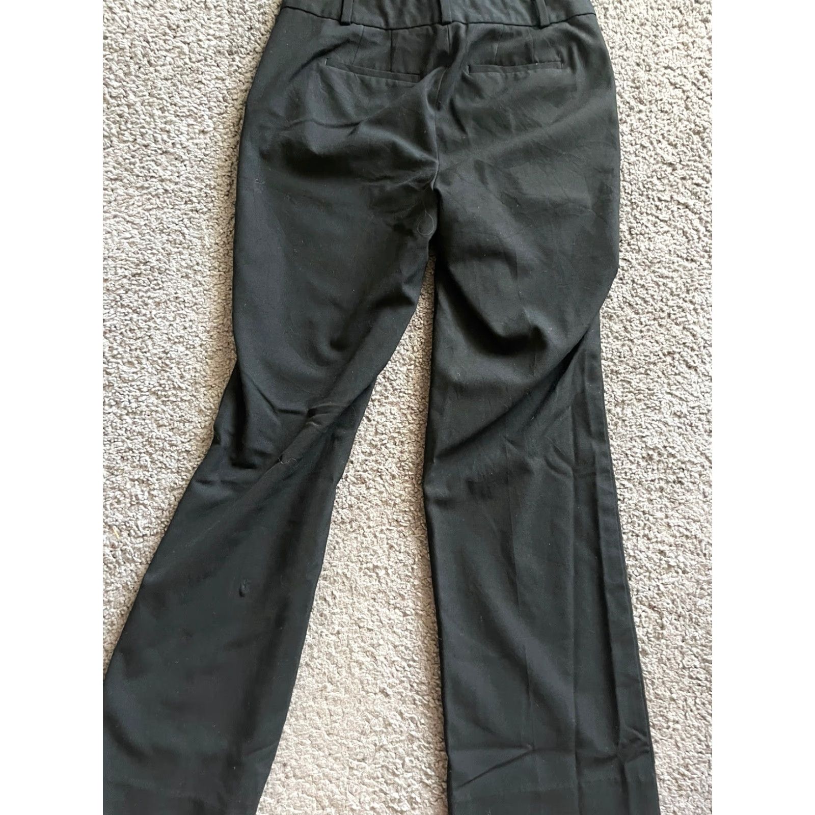 Talbots Talbots Women’s Black Casual Straight Polyester Blend Solid Pants Sz. 4 Size 27" / US 4 / IT 40 - 3 Thumbnail
