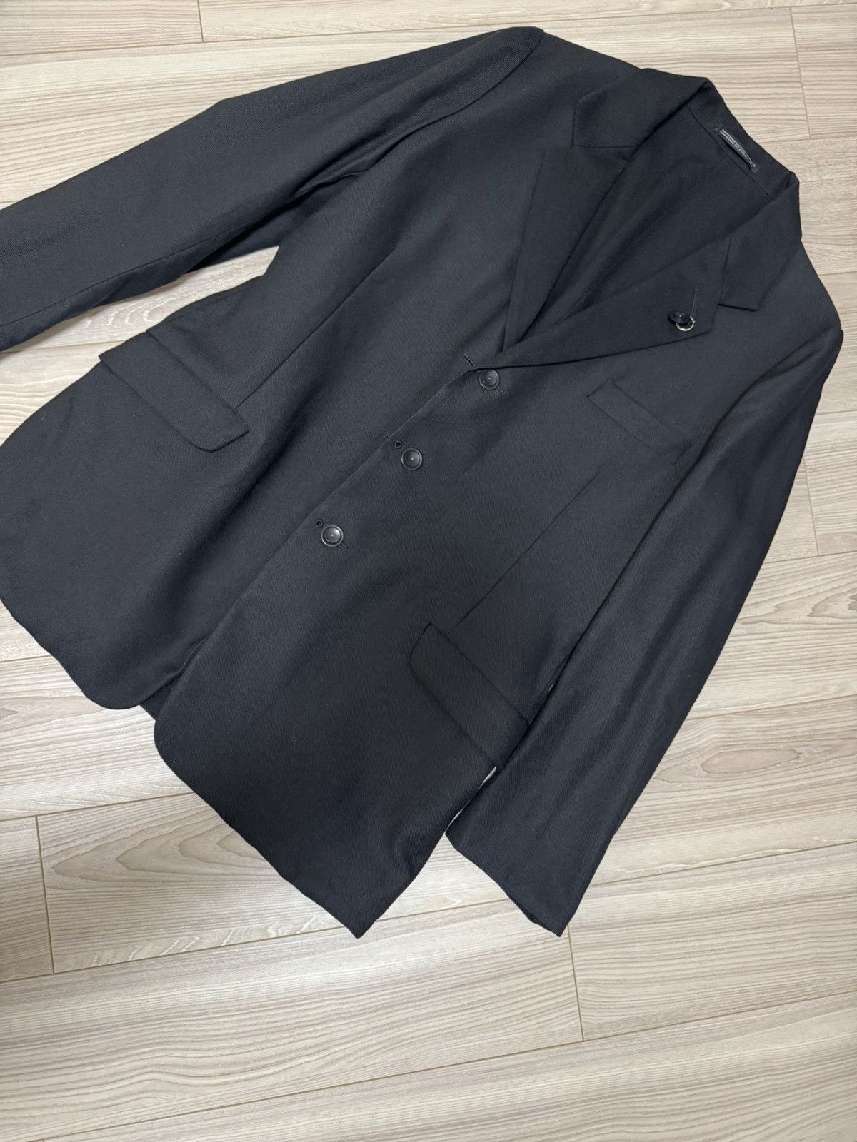 Yohji Yamamoto Yohji Yamamoto Pour Homme 00s Suede Jacket Size US S / EU 44-46 / 1 - 5 Thumbnail