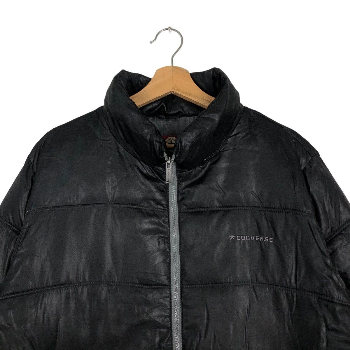 Japanese Brand 🔥90’s Vintage Puffer Down Jacket Converse All Star Size US L / EU 52-54 / 3 - 3 Thumbnail