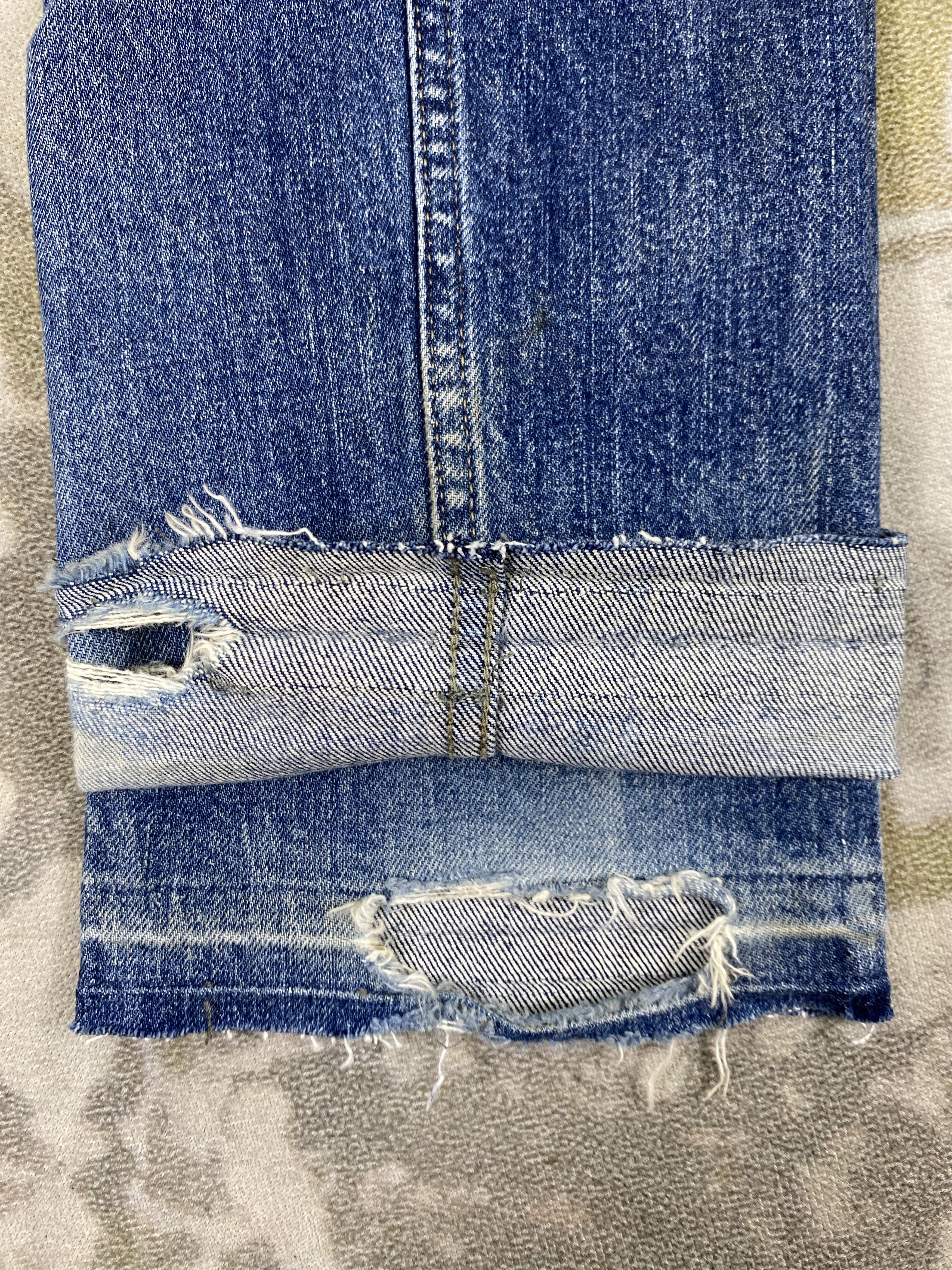 Japanese Brand Japanese Brand Distressed Blue Jeans 35x32 Denim- JN3627 Size US 35 - 13 Thumbnail