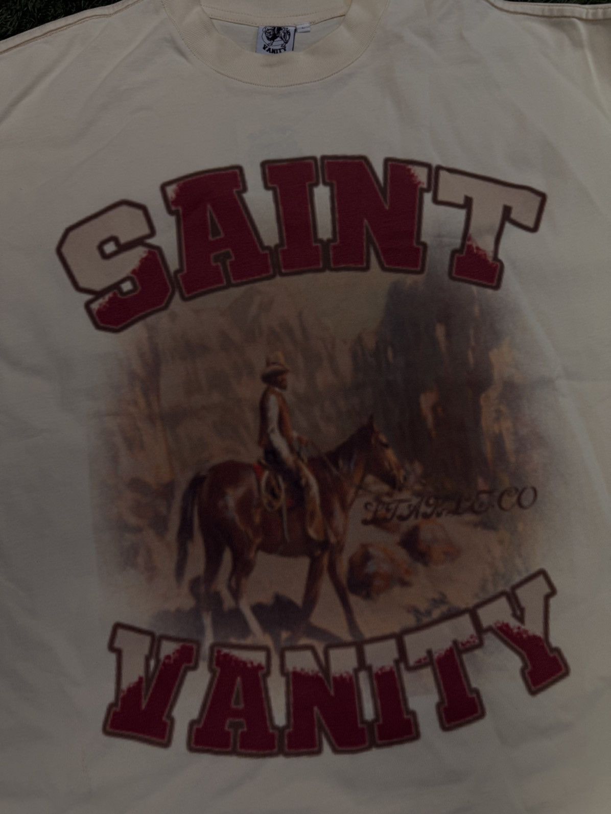 Saint Vanity Saint Vanity Cream Stable 2.0 Tee Shirt Size L (NEW) Size US L / EU 52-54 / 3 - 3 Thumbnail