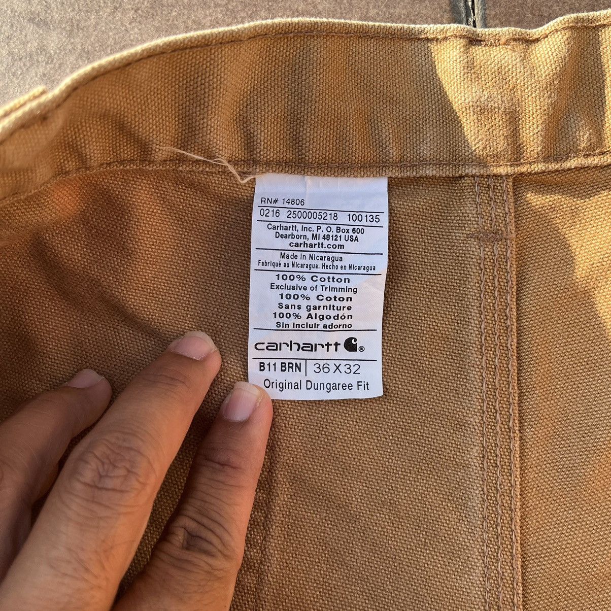 Carhartt × Vintage Carhart Carpenter duck brown pants Size US 36 / EU 52 - 7 Thumbnail