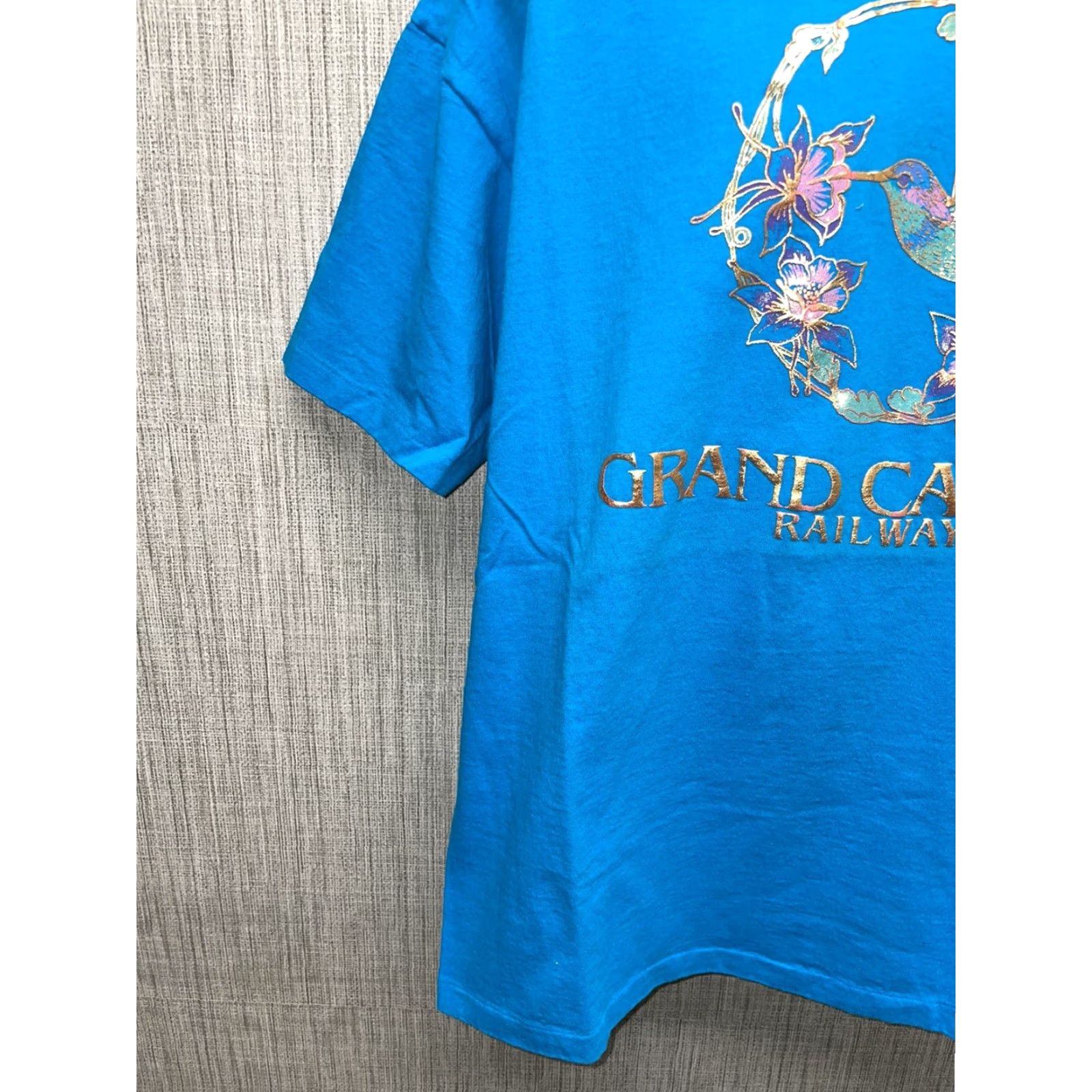Vintage VINTAGE GRAND CANYON RAILWAY Stitch Blue Graphic T-Shirt Mens L Size US L / EU 52-54 / 3 - 5 Thumbnail