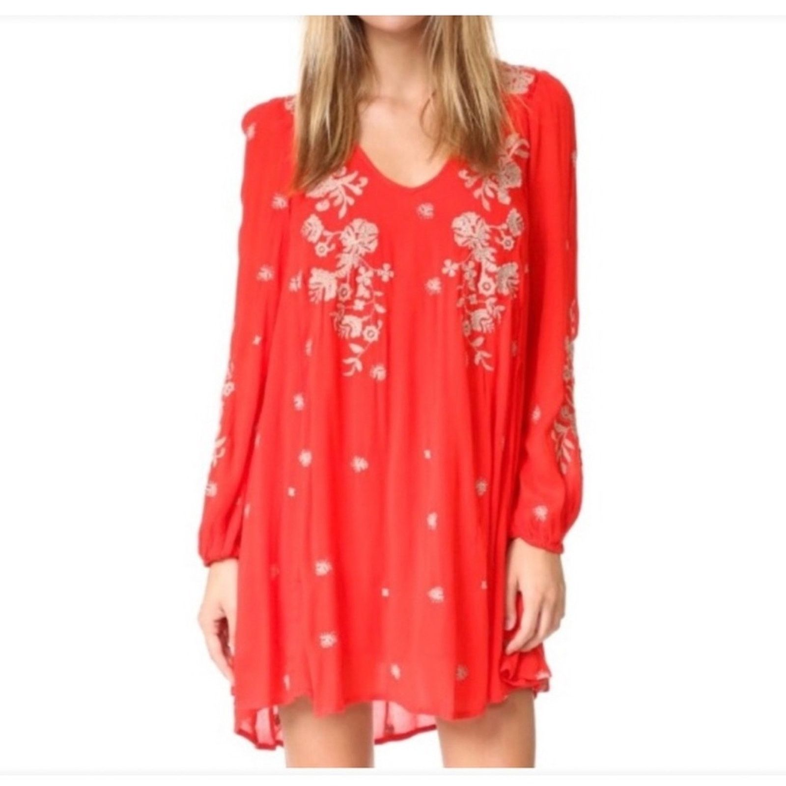 Free People Free People Sweet Tennessee Dress – Red – Size S – EUC Size S / US 4 / IT 40 - 3 Thumbnail