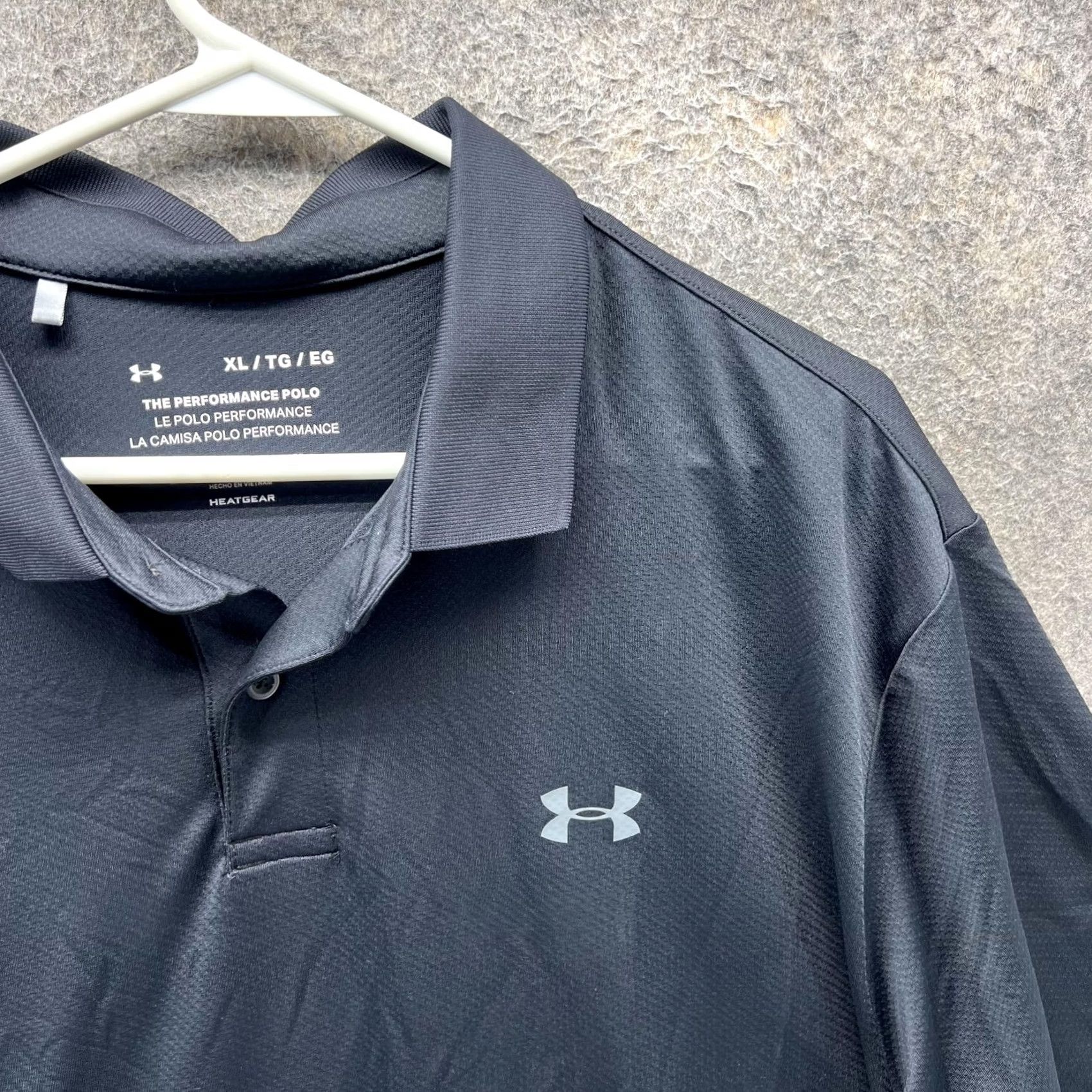 Under Armour Under Armour Polo Shirt Mens XL Black HeatGear Golf Loose Fit The Performance Polo Shirt Size US XL / EU 56 / 4 - 5 Thumbnail