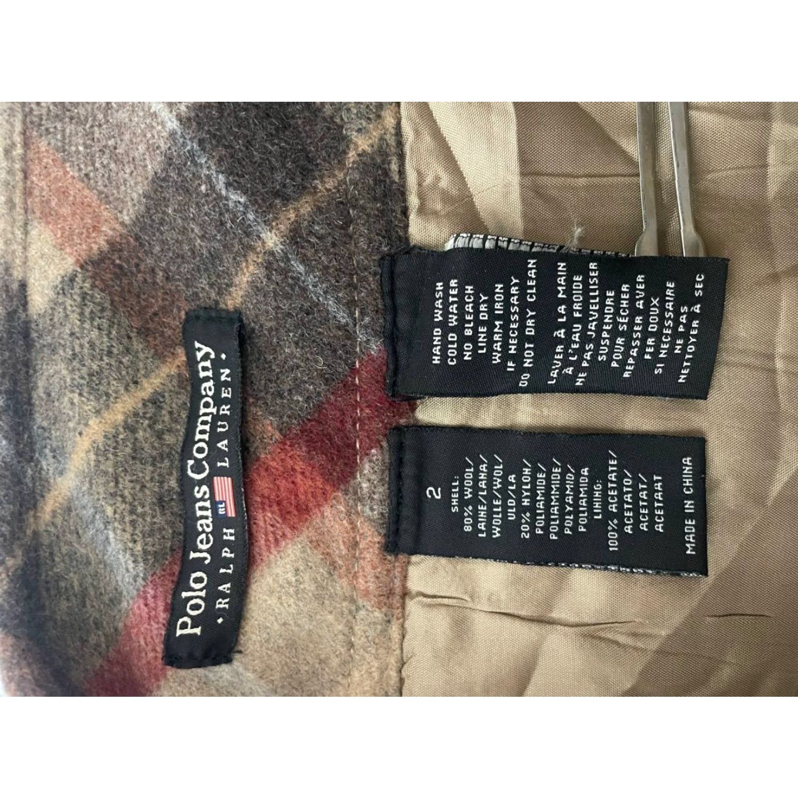 Polo Ralph Lauren Polo Ralph Lauren Skirt Women Midi Pleated Multicolor Plaid Wool Nylon Zip 2 Size 26" / US 2 / IT 38 - 3 Thumbnail
