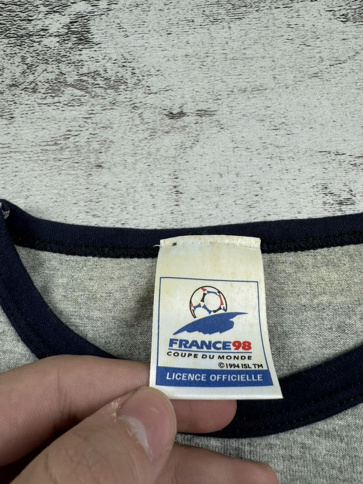 Vintage France 1994 ISL England 1998 Football Shirt Tee Jersey Size US XL / EU 56 / 4 - 10 Thumbnail