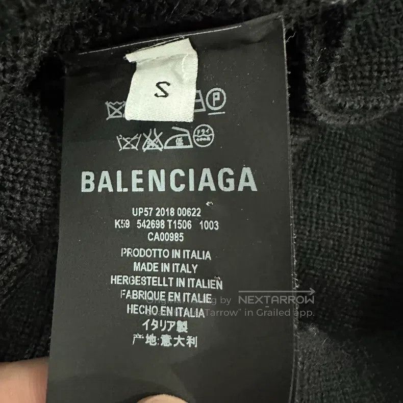 Balenciaga Balenciaga Black Double B Wheat Rainbow Embroidered Hooded Size US S / EU 44-46 / 1 - 5 Thumbnail