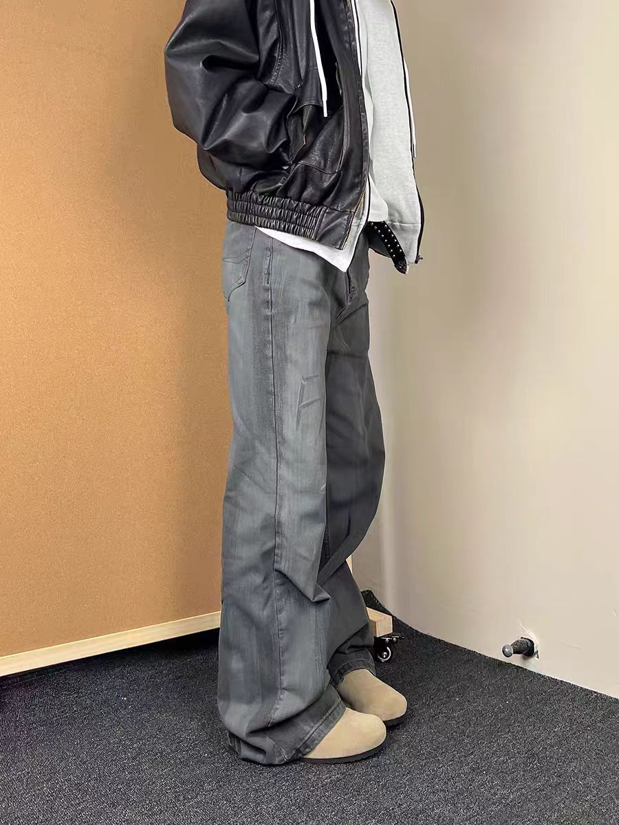 Japanese Brand × Jean Washed and distressed simple micro flare jeans Size US 30 / EU 46 - 3 Thumbnail