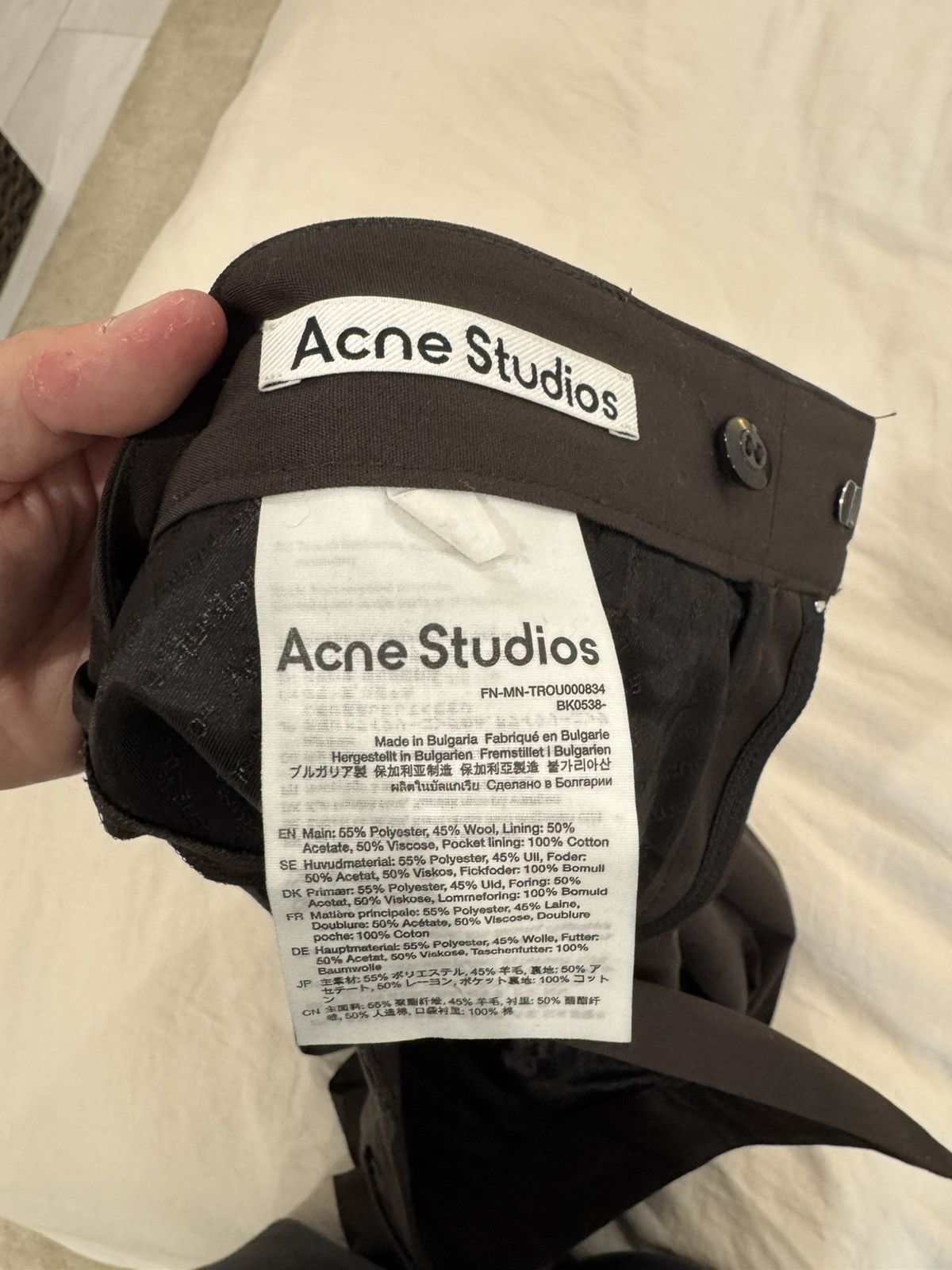 Acne Studios Acne Studios Brown Trousers Size US 30 / EU 46 - 3 Thumbnail