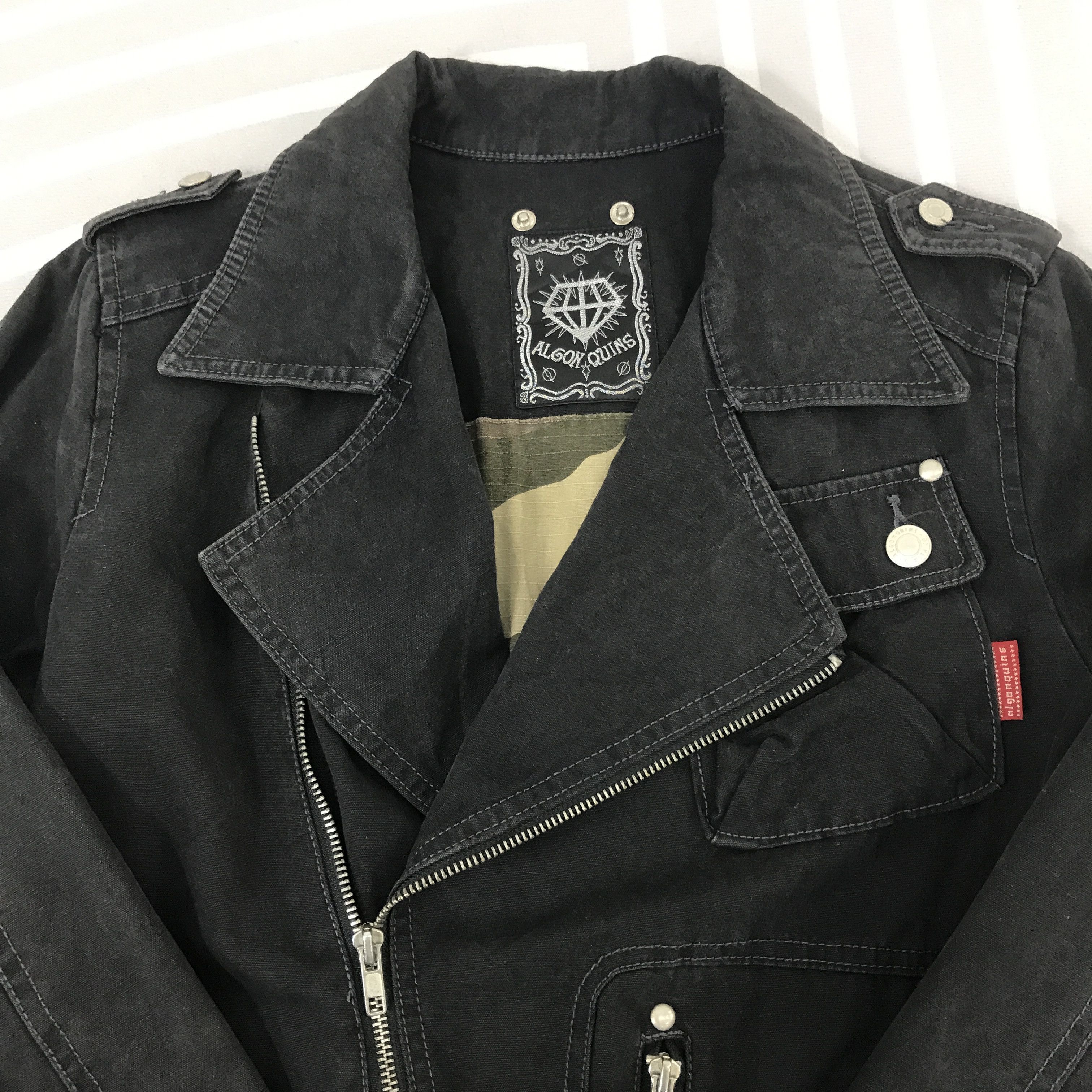 Japanese Brand Vintage Algon Quins japan style fashion Punk black Jacket Size US S / EU 44-46 / 1 - 8 Thumbnail