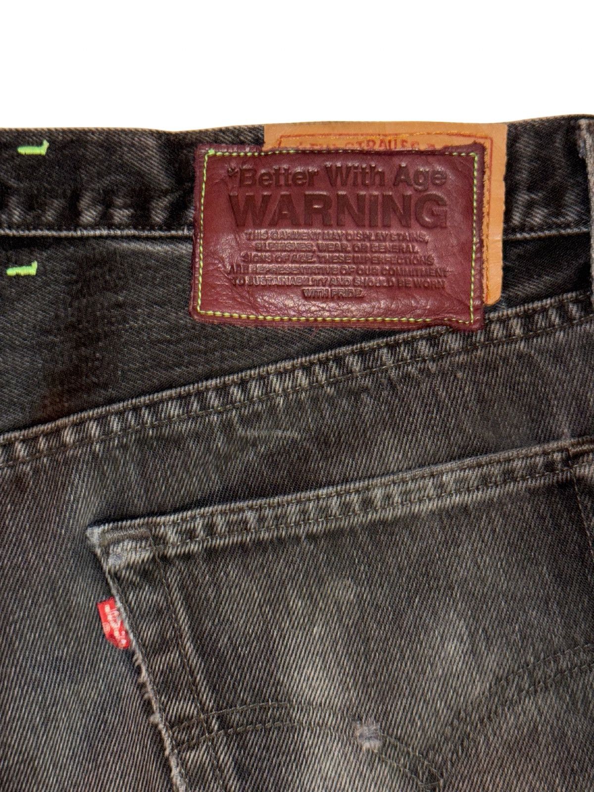 Better With Age BETTER WITH AGE DERBY PLEATED DENIM "BLACK" Size US 35 - 7 Thumbnail