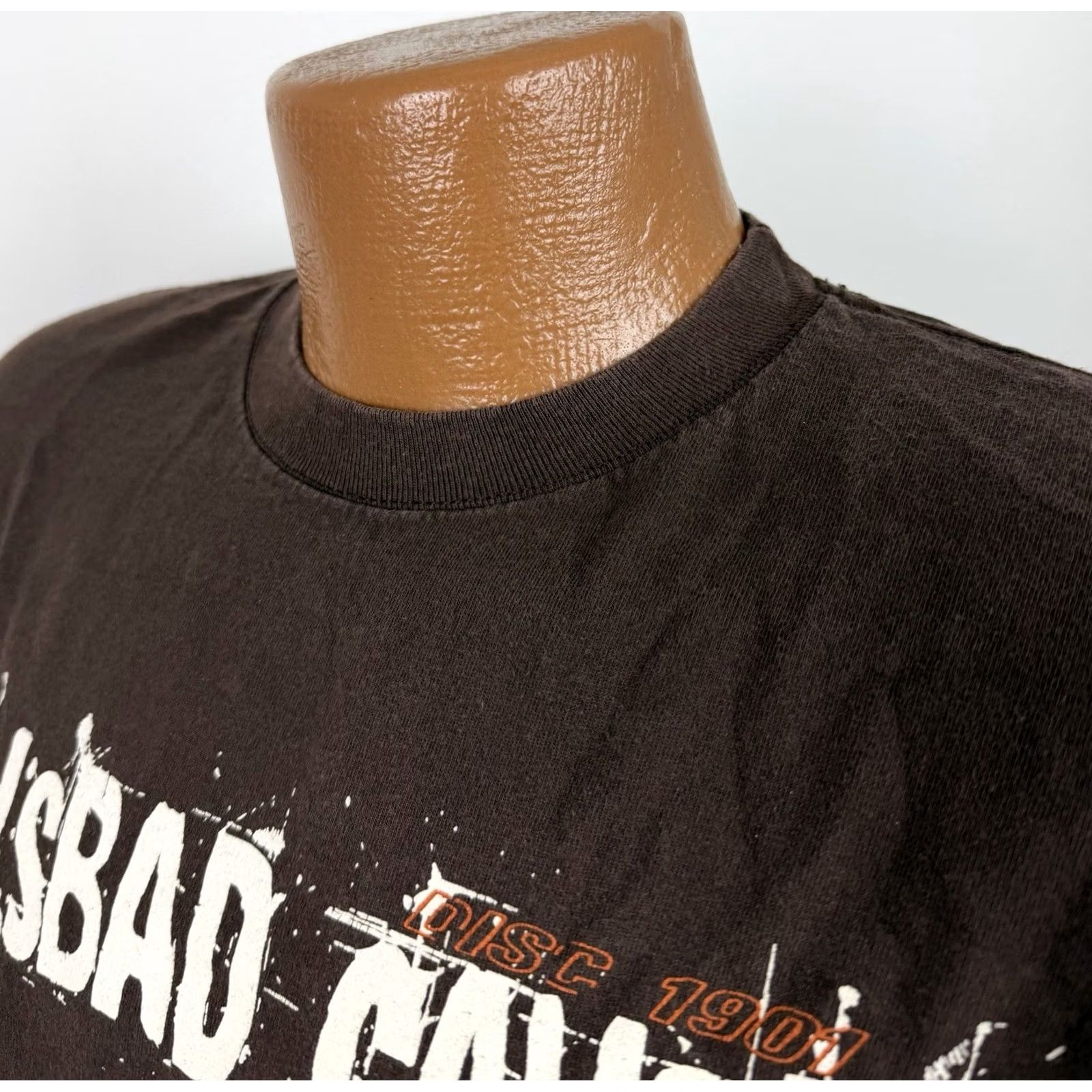 Anvil VINTAGE Carlsbad Caverns Shirt Mens Medium Brown Long Sleeve Tee 90s Grunge Retro NM New Mexico Anvil Cotton T-Shirt Mens Size US M / EU 48-50 / 2 - 7 Thumbnail
