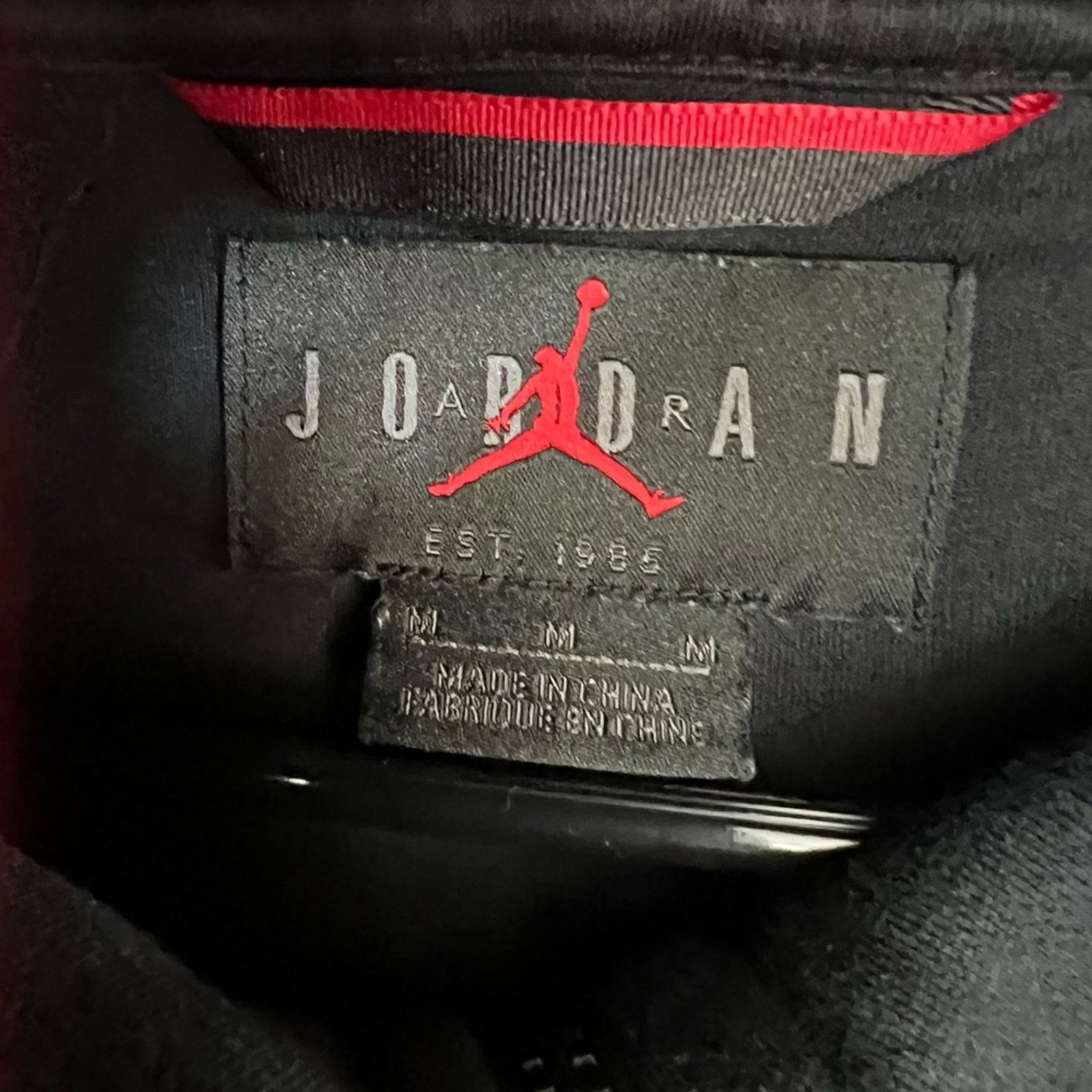 Jordan Brand Nike Men Air Jordan Wings Heavy Fleece Black Jacket Size US M / EU 48-50 / 2 - 7 Thumbnail