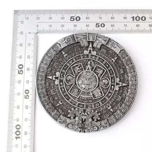 Vintage Aztec Solar Calendar Belt Buckle ( no belt ) Size ONE SIZE - 6 Thumbnail