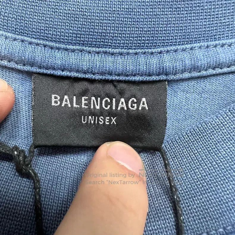 Balenciaga Balenciaga Smog blue gradient cola printed short sleeves Size US S / EU 44-46 / 1 - 3 Thumbnail