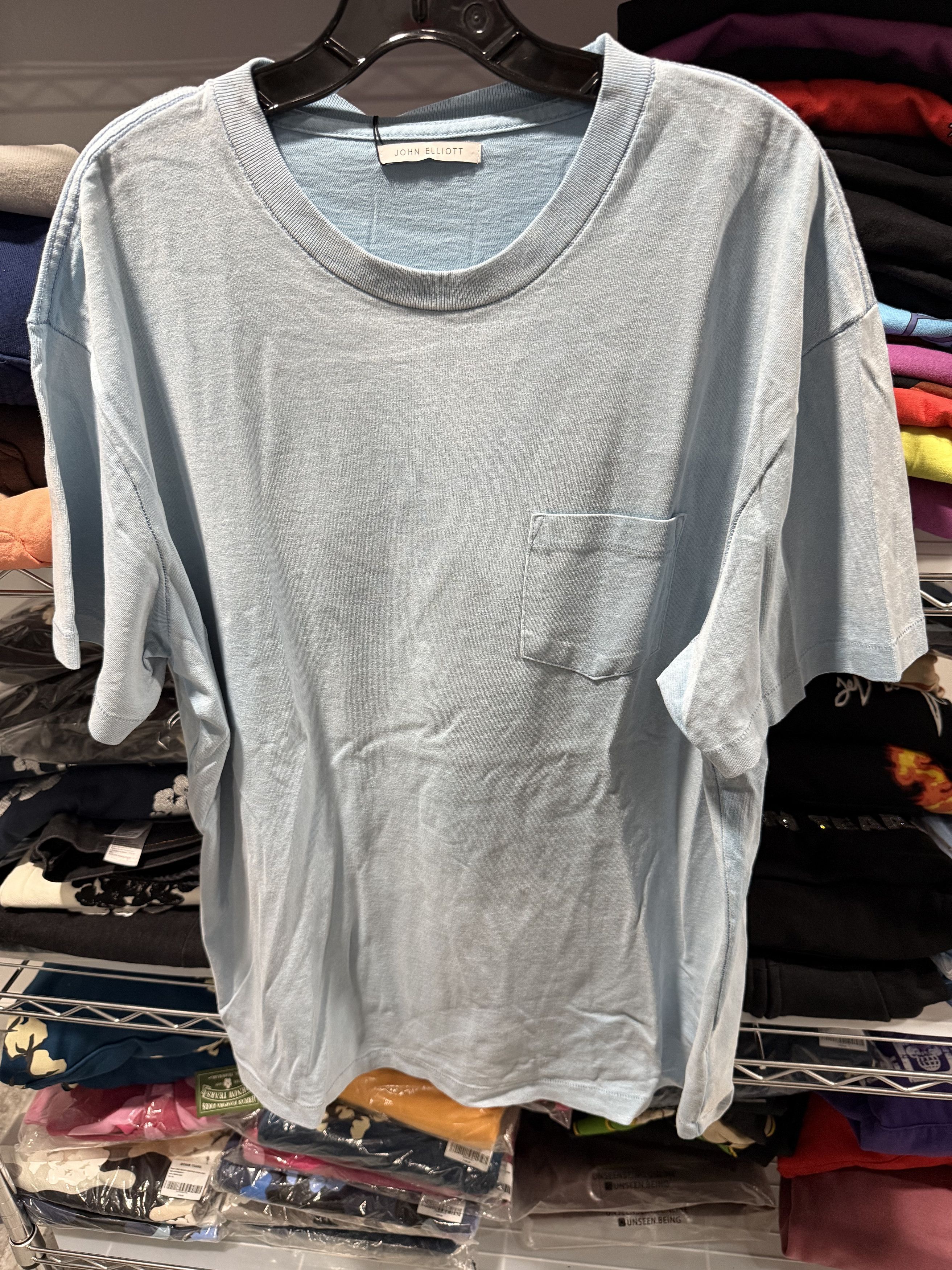John Elliott John Elliot Light Blue pocket T-shirt Size US L / EU 52-54 / 3 - 1 Thumbnail