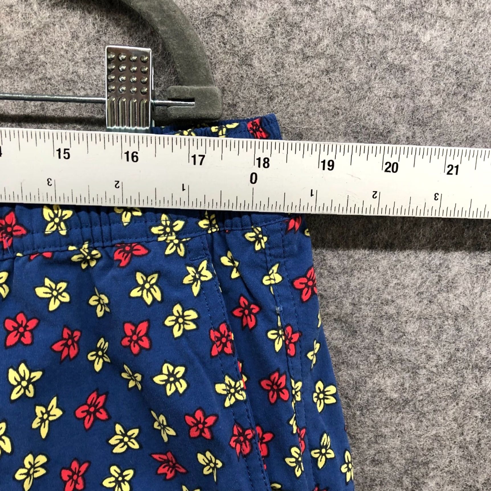 J.Crew VINTAGE J.CREW 6'' Stretch Eco Swim Trunk XL Blue Floral Jumping Flowers Mens Size US 36 / EU 52 - 4 Thumbnail