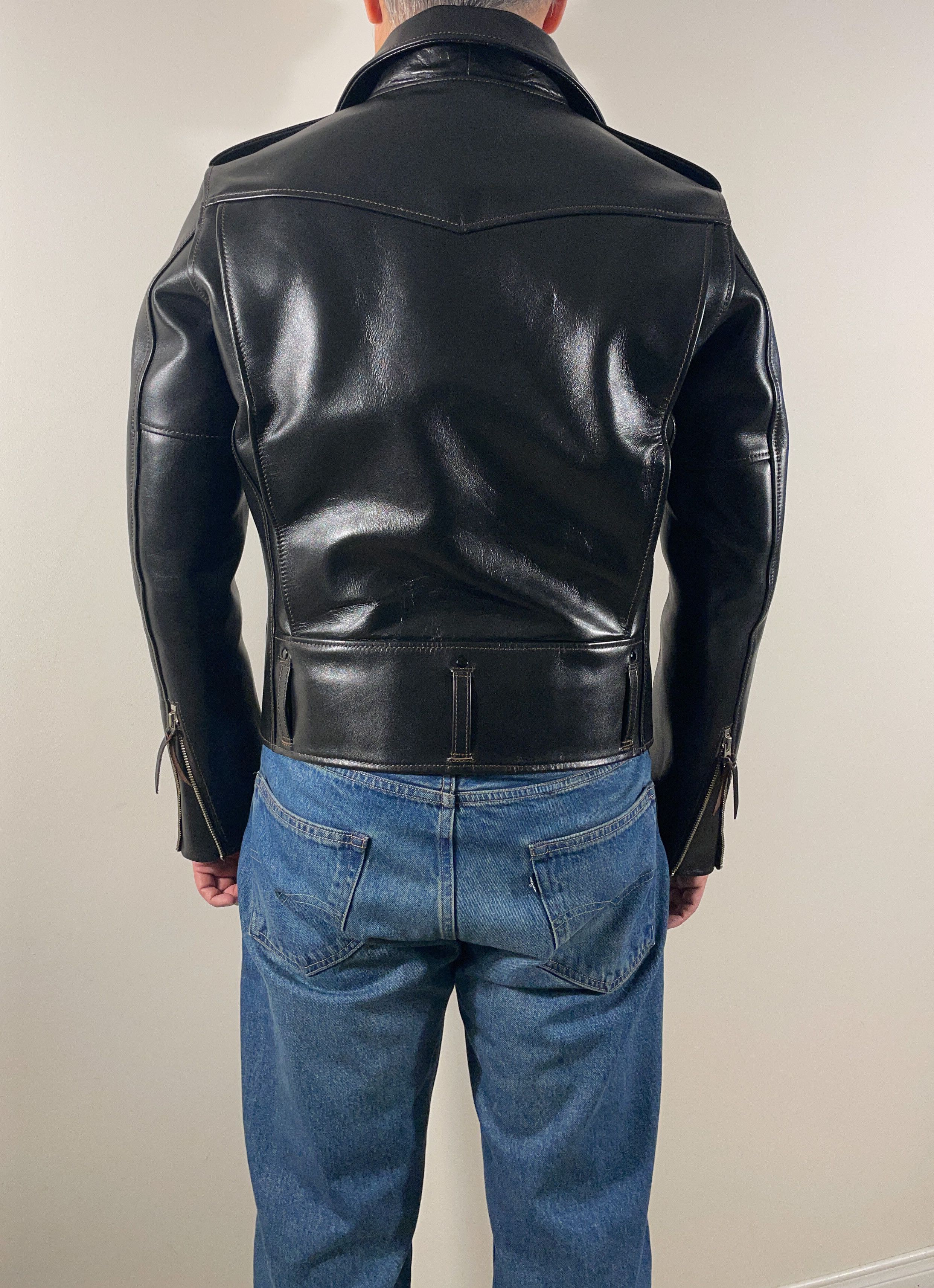 Y'2 Leather Y2 Leather D-Pocket Motorcycle Jacket (HR-55) - Size 42 Size US L / EU 52-54 / 3 - 4 Thumbnail