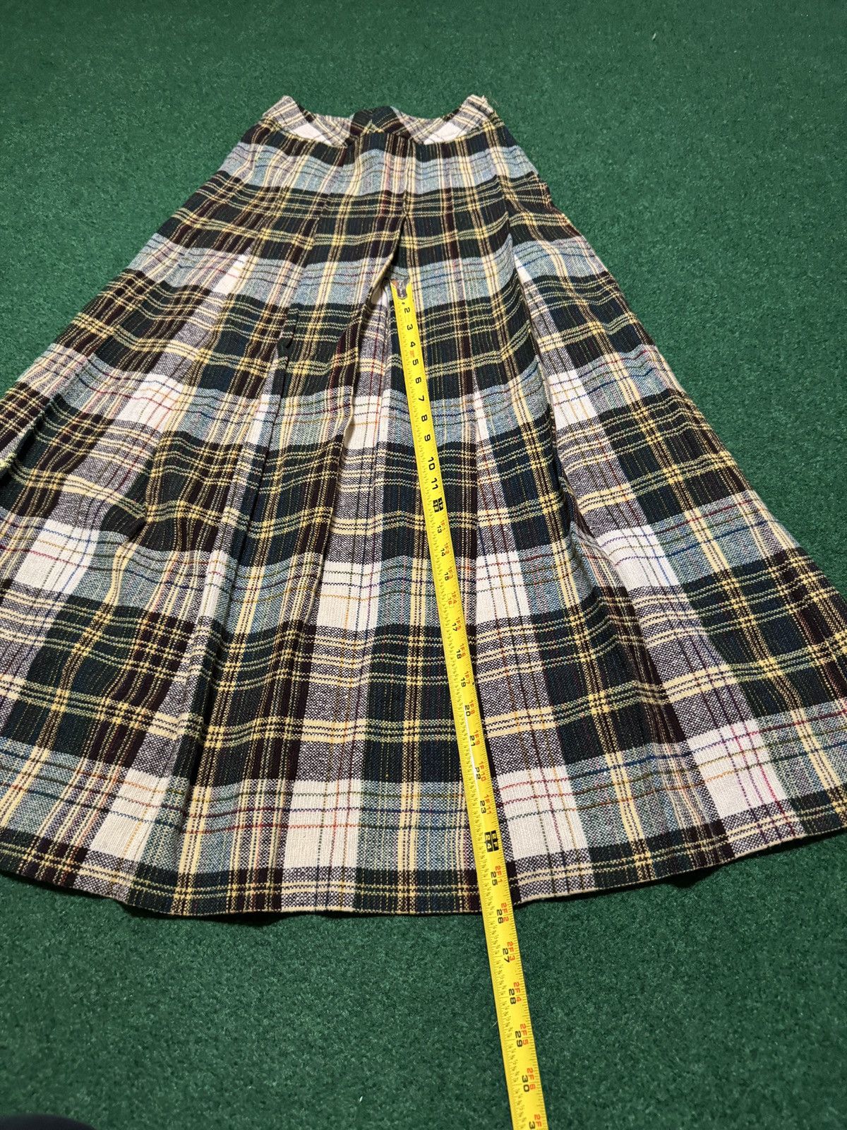 Vintage Vintage The Villagers Wool Blend Plaid Midi Pleated 6 Skirt Size 28" / US 6 / IT 42 - 9 Thumbnail