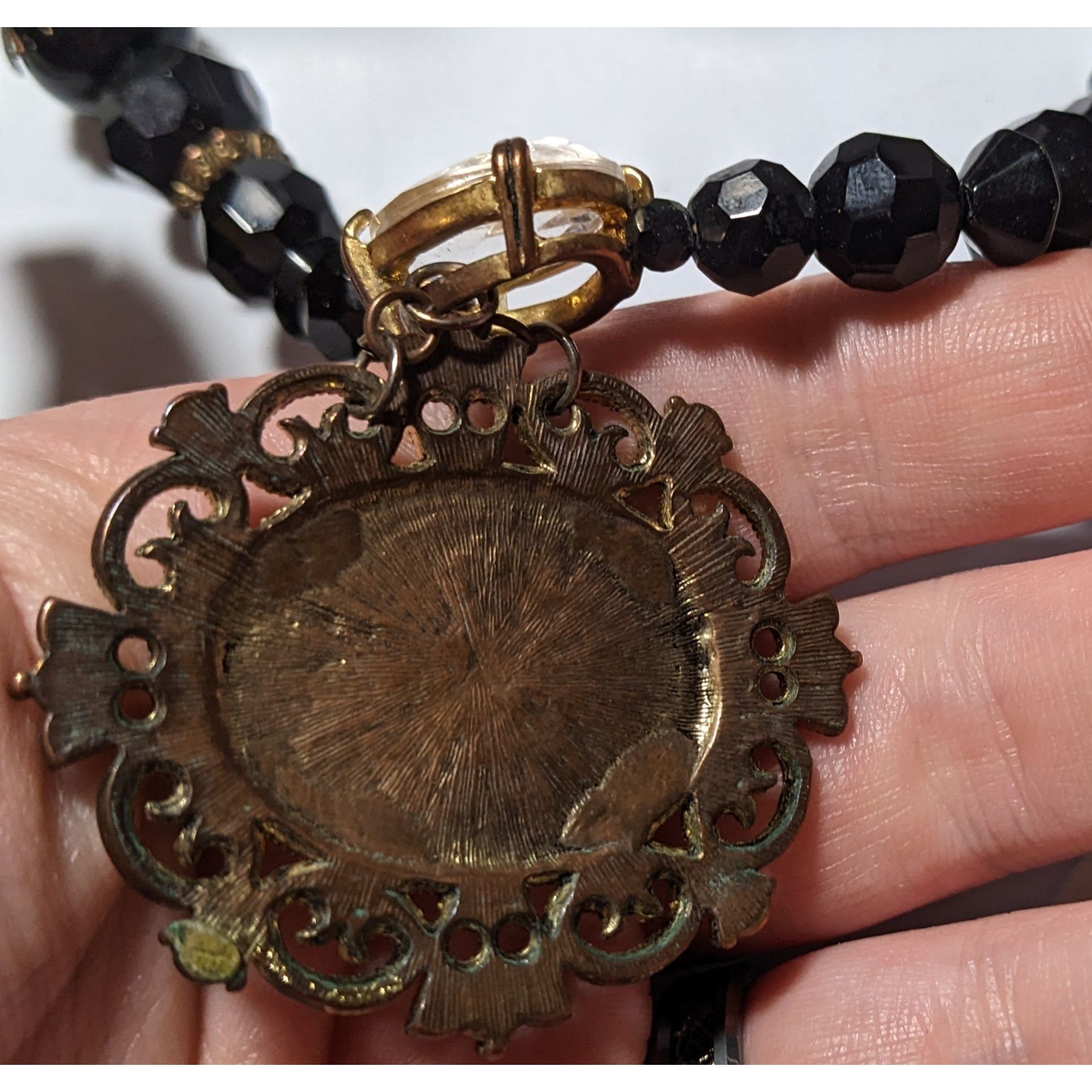 Other Upcycled Vintage Victorian Gemmed Necklace Size ONE SIZE - 7 Thumbnail