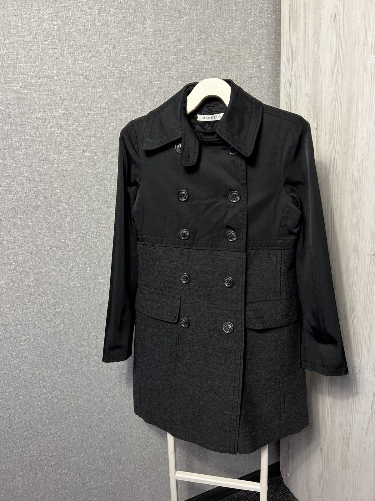 Marella Marella Trench Coat Wool + Nylon Size M / US 6-8 / IT 42-44 - 4 Thumbnail