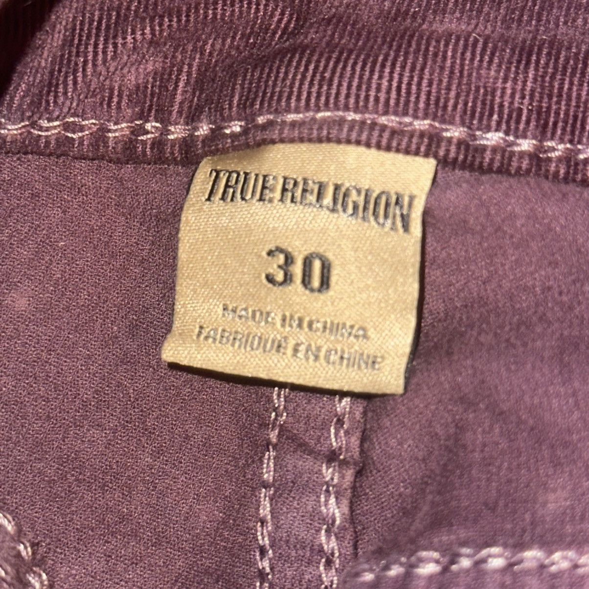 True Religion True Religion Red Halle Corduroy Skinny Jeans Size 30" / US 8 / IT 44 - 10 Thumbnail