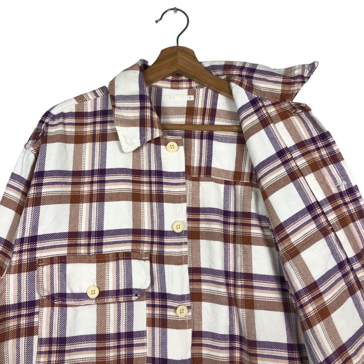 Issey Miyake Vintage Flannel Shirt Jacket GU Japan Tartan Design Checked Size US M / EU 48-50 / 2 - 13 Thumbnail