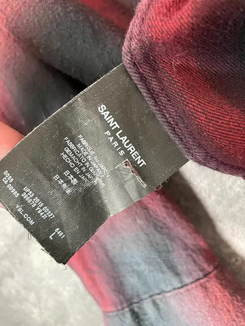 Saint Laurent Paris Saint Laurent Paris Autumn and Winter Red and Black Gradie Size US L / EU 52-54 / 3 - 5 Thumbnail