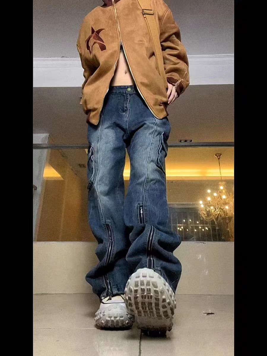 Japanese Brand × Jean Street Hip Hop Large Pocket Work Jeans Size US 32 / EU 48 - 3 Thumbnail