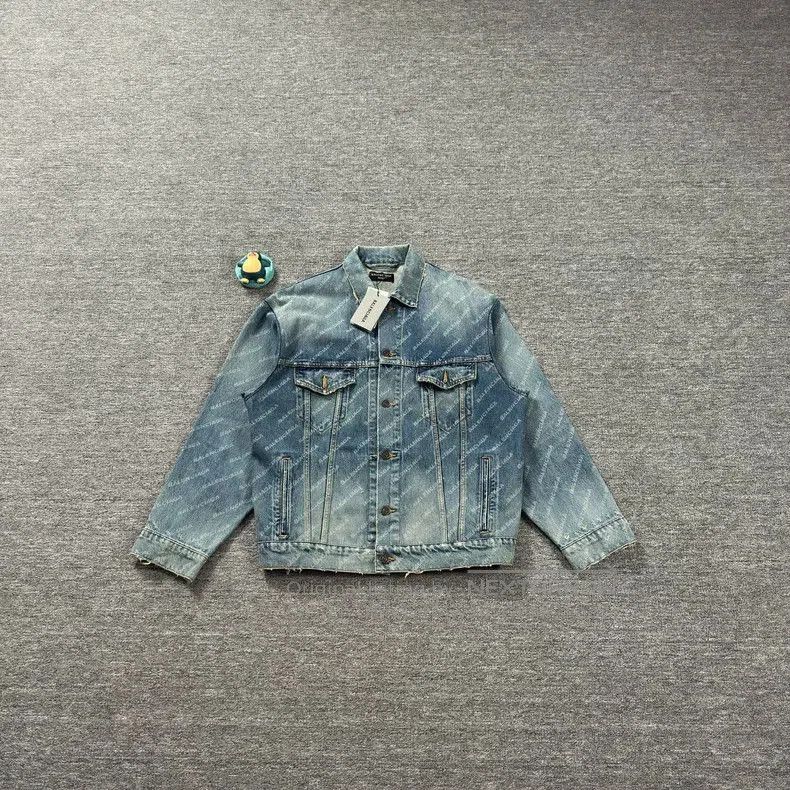 Balenciaga Balenciaga Blue Denim Jacket. Size US XS / EU 42 / 0 - 1 Thumbnail