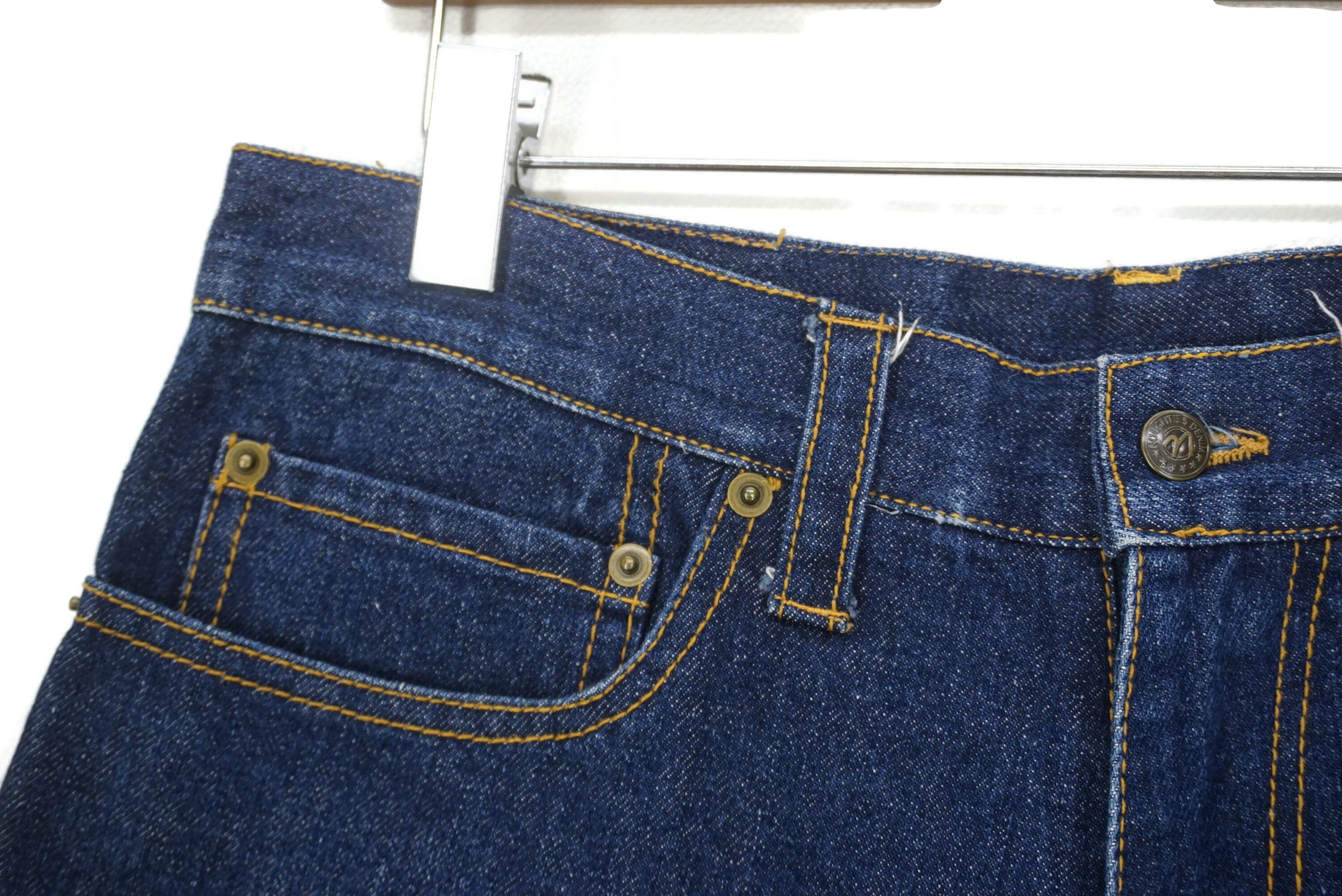 Japanese Brand NOUGHTIES Jeans W33xL31 Hip Hop Skates Mocking Evisu Denim Size US 32 / EU 48 - 4 Thumbnail