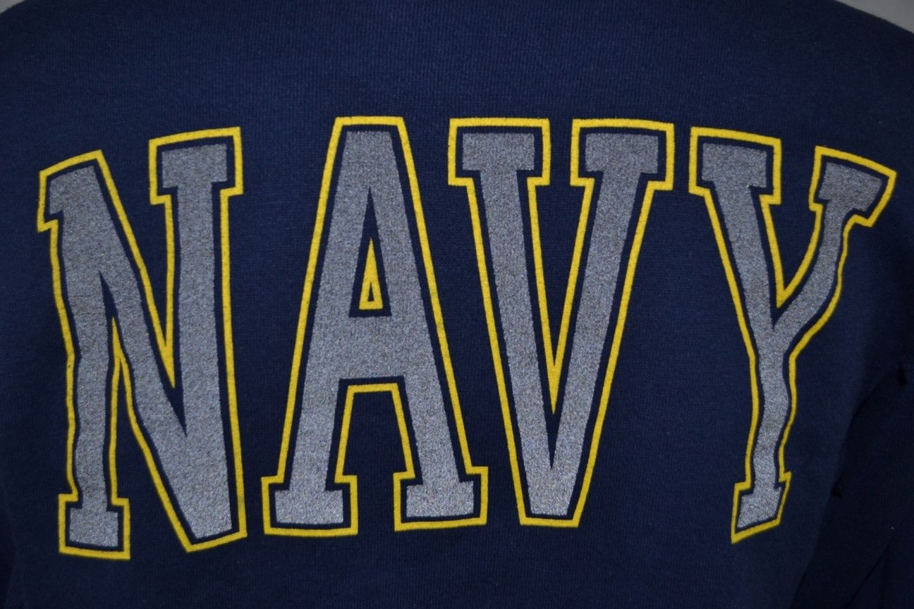 Vintage Soffe US NAVY Reflective 3M Vintage Crewneck Sweatshirt Size US XL / EU 56 / 4 - 3 Thumbnail