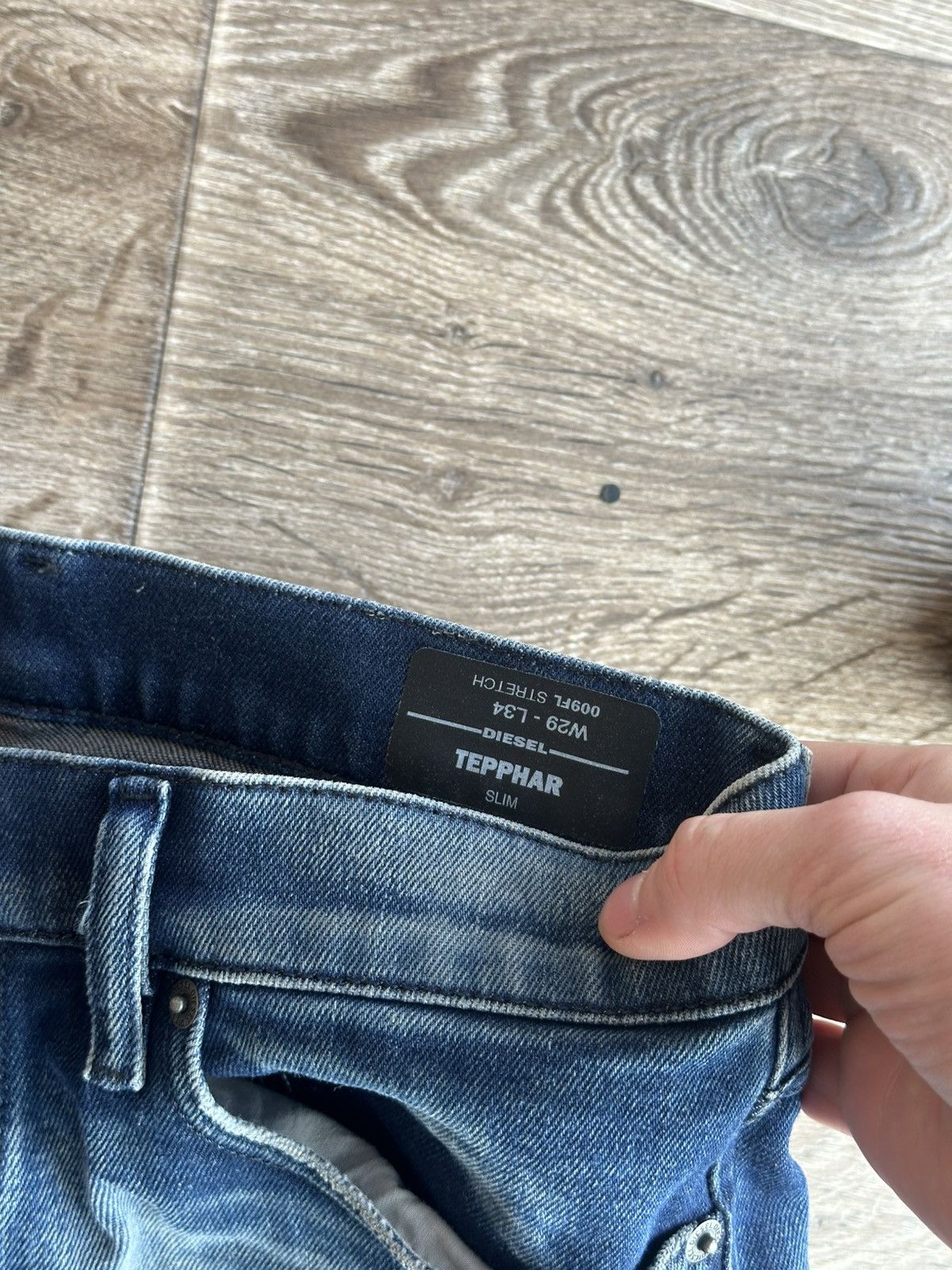 Diesel 🔥 Diesel Tepphar Vintage Denim Jeans Pants 29x34 Slim Skinny Size US 29 - 7 Thumbnail