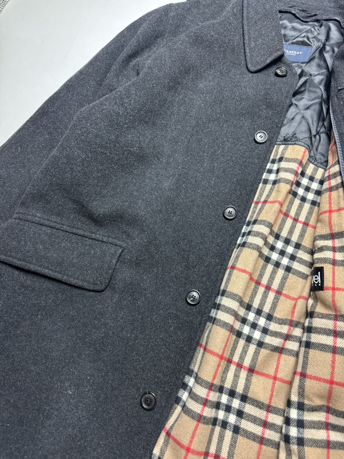 Burberry × Vintage Rare vintage Burberry Wool Jacket Size US XL / EU 56 / 4 - 6 Thumbnail