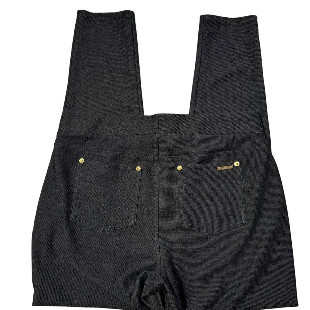 Michael Kors Michael Kors Skinny Stretch Black Pull On Pants Size L Size 34" / US 12 / IT 48 - 4 Thumbnail