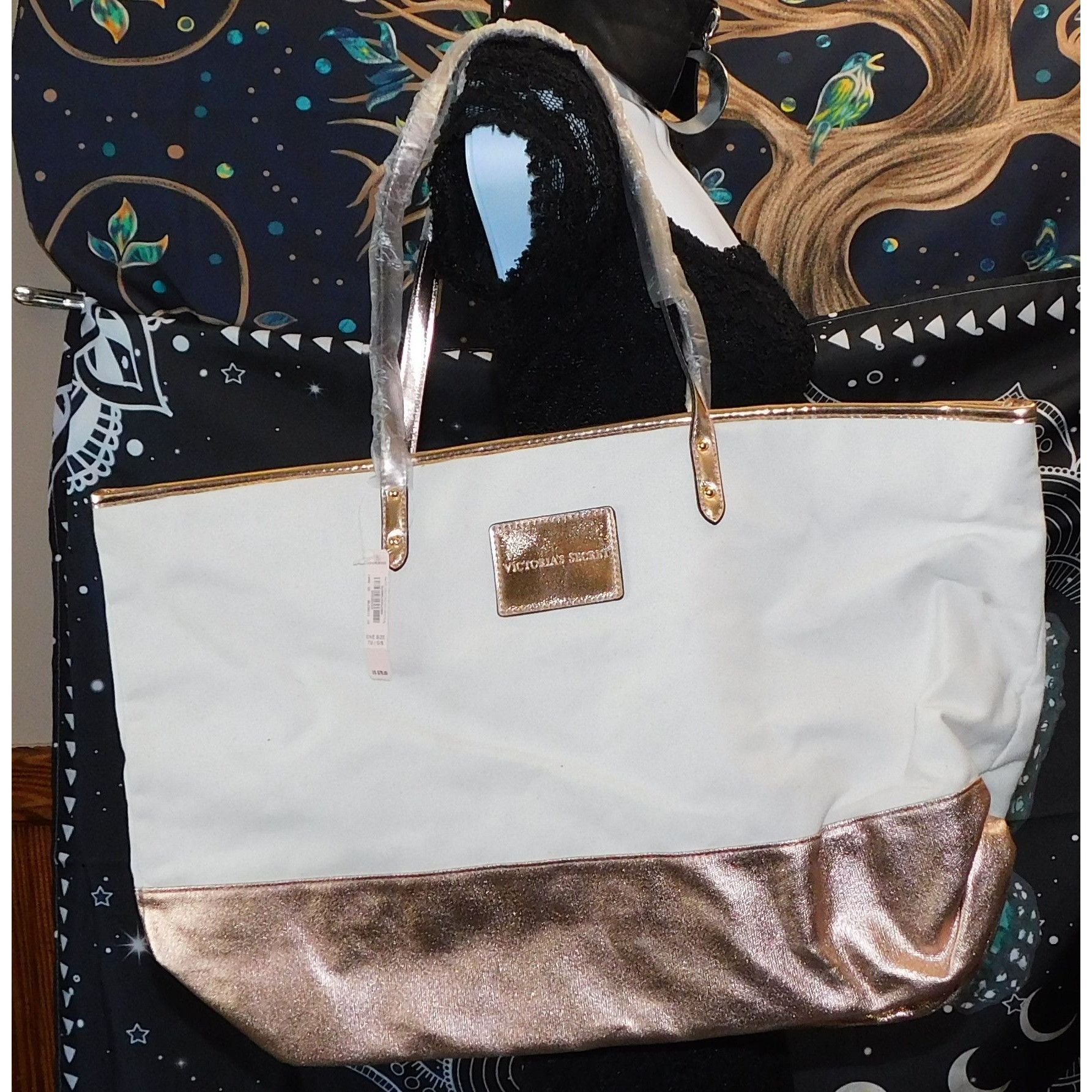 Victoria's Secret Victoria's Secret Rose Gold And Beige Tote Size ONE SIZE - 1 Thumbnail