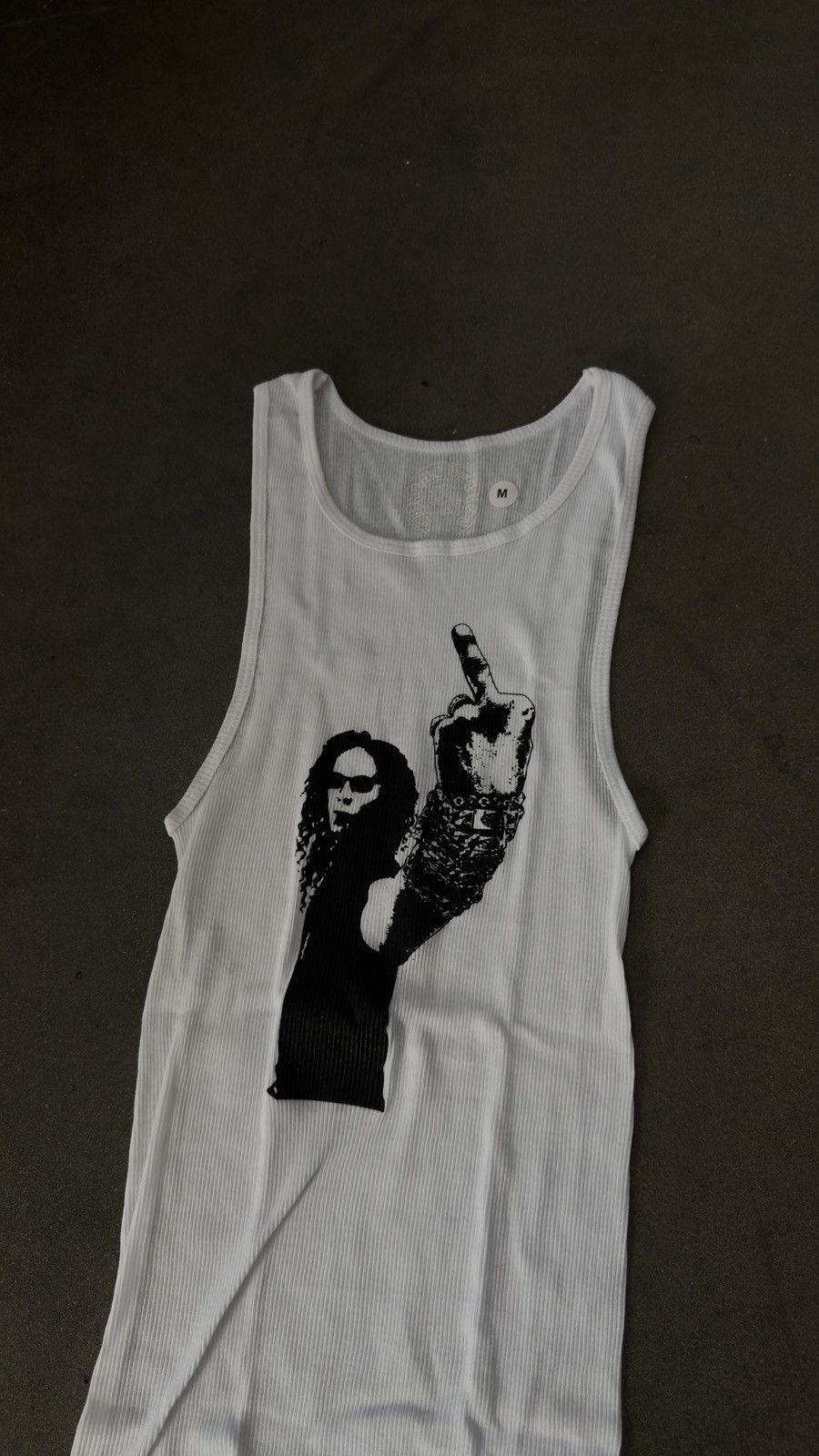 Chrome Hearts Chrome Hearts Richard Stark Middle Finger Tank Top Size US M / EU 48-50 / 2 - 2 Thumbnail