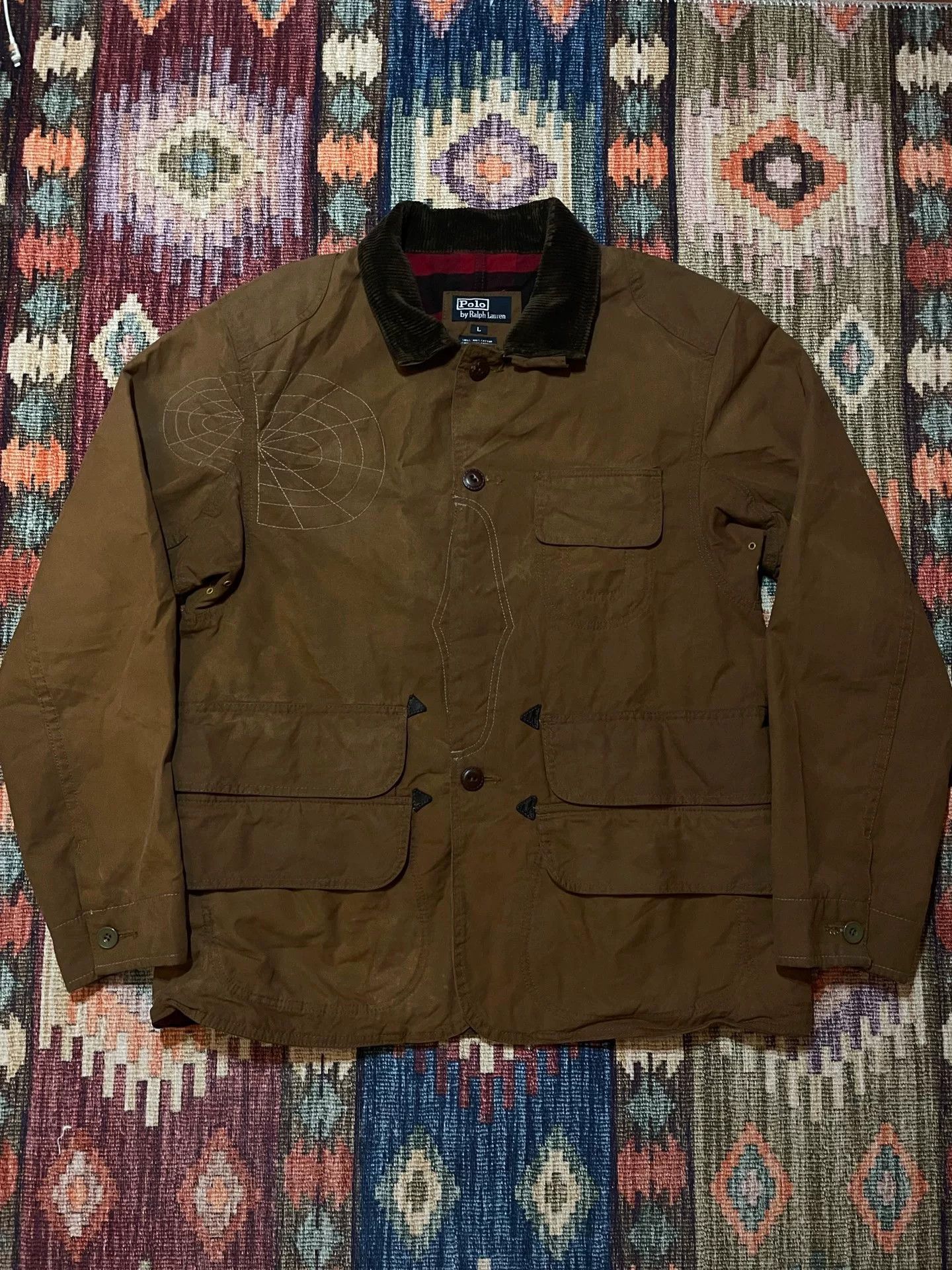 Ralph Lauren RALPH LAUREN Distressed Waxed Multi-Pocket Field Jacket Size US L / EU 52-54 / 3 - 1 Thumbnail
