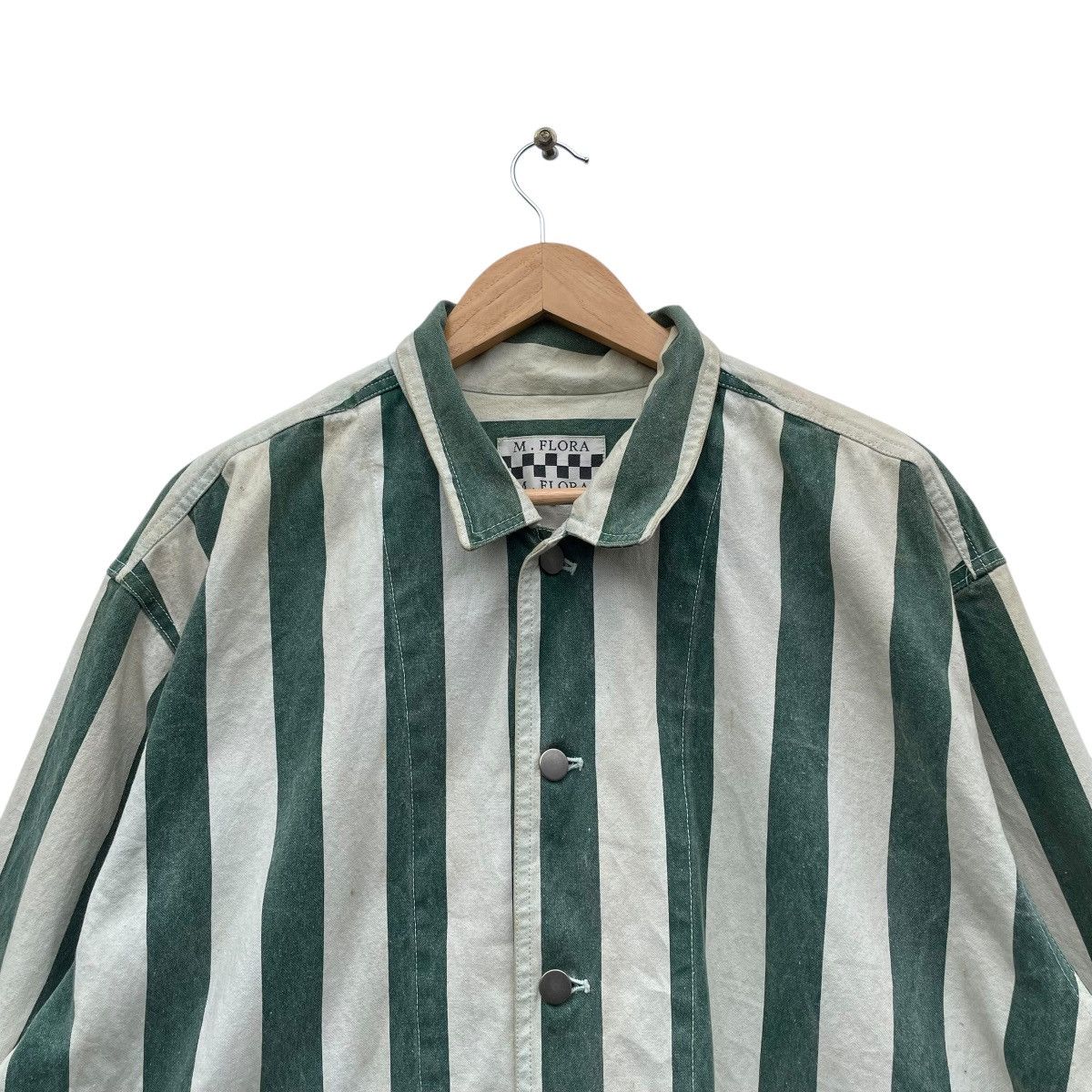 Issey Miyake × Japanese Brand Japanese Brand M.Flora Stripe Inspired Issey Miyake Size M / US 6-8 / IT 42-44 - 3 Thumbnail