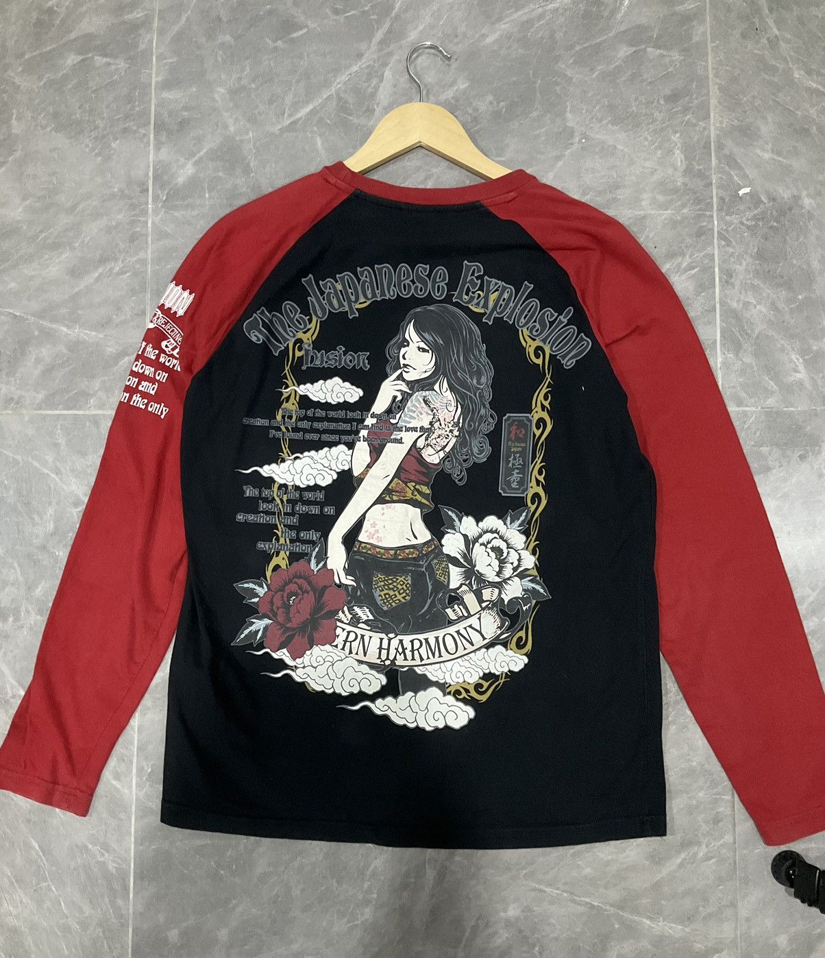 Japanese Brand Vintage Tshirt Long Sleeve The Fusion Japan Size US M / EU 48-50 / 2 - 1 Thumbnail